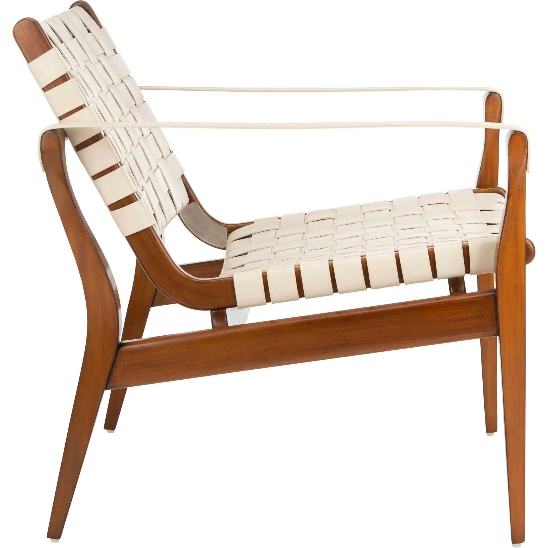 Diya Safari Chair White/Brown - Image 2