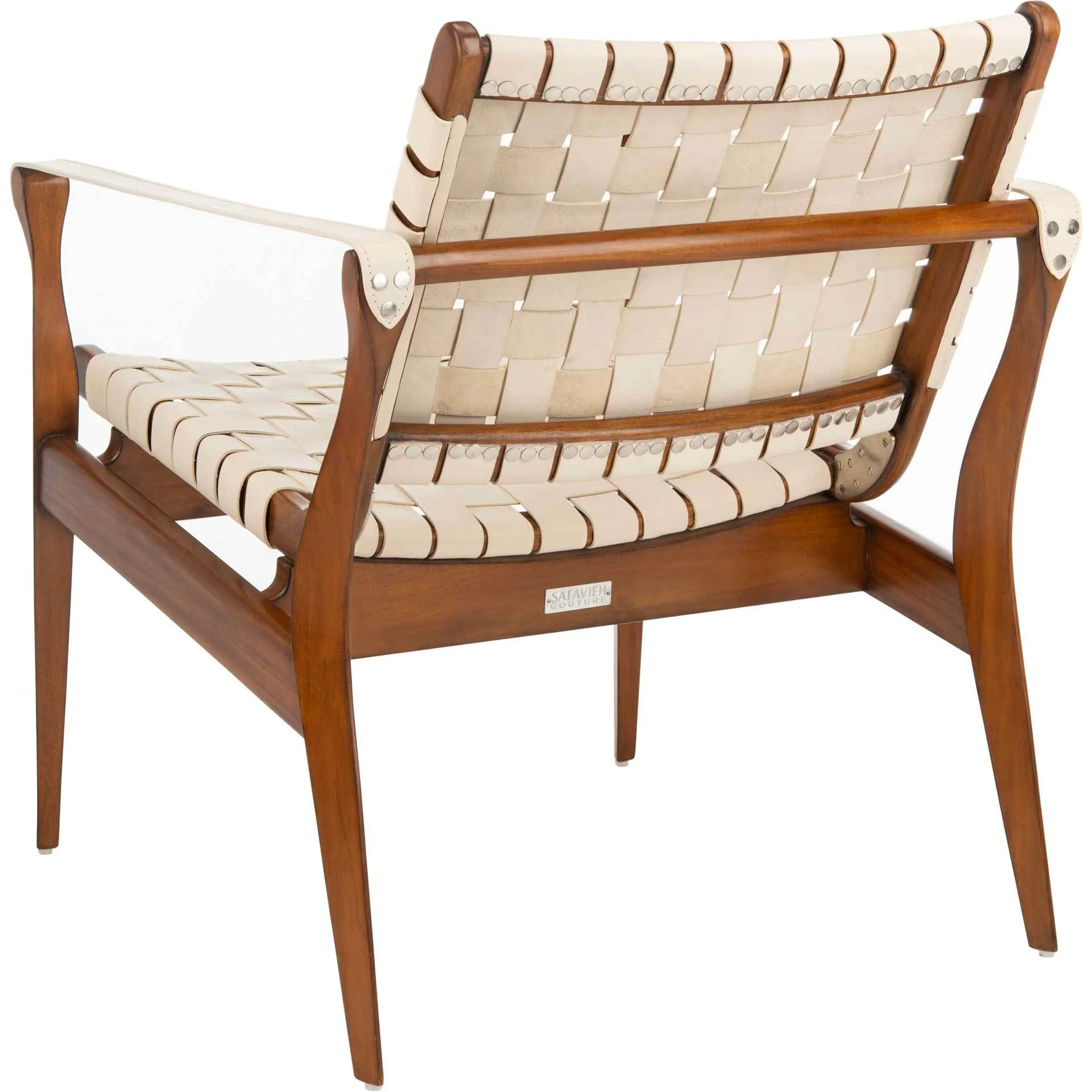 Diya Safari Chair White/Brown - Image 5