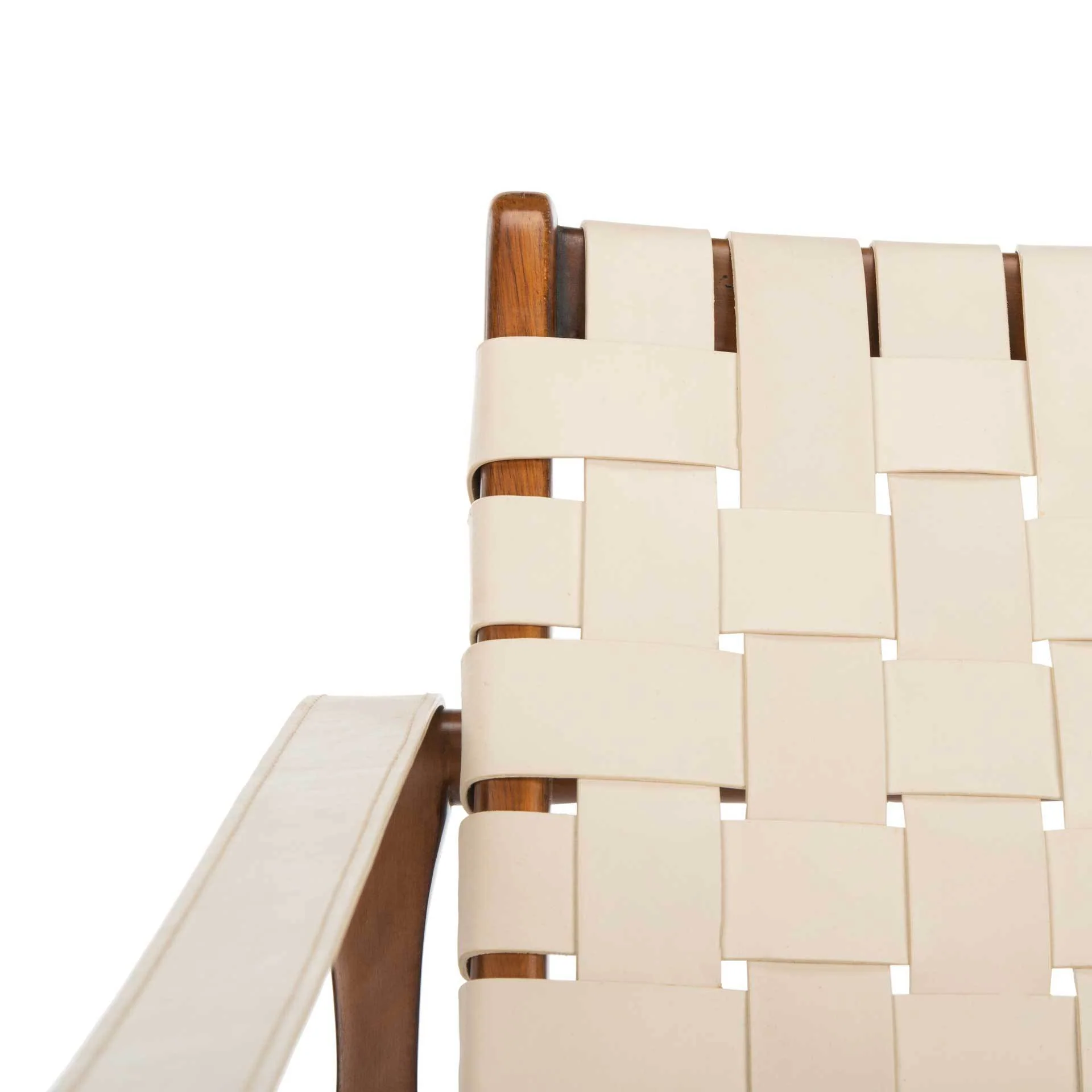 Diya Safari Chair White/Brown - Image 6