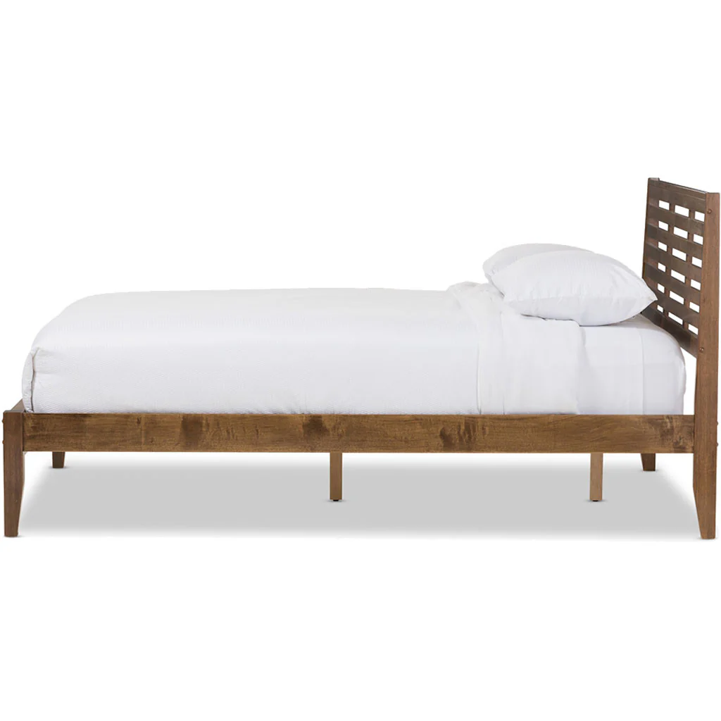 Dolce Platform Bed Walnut - Image 2