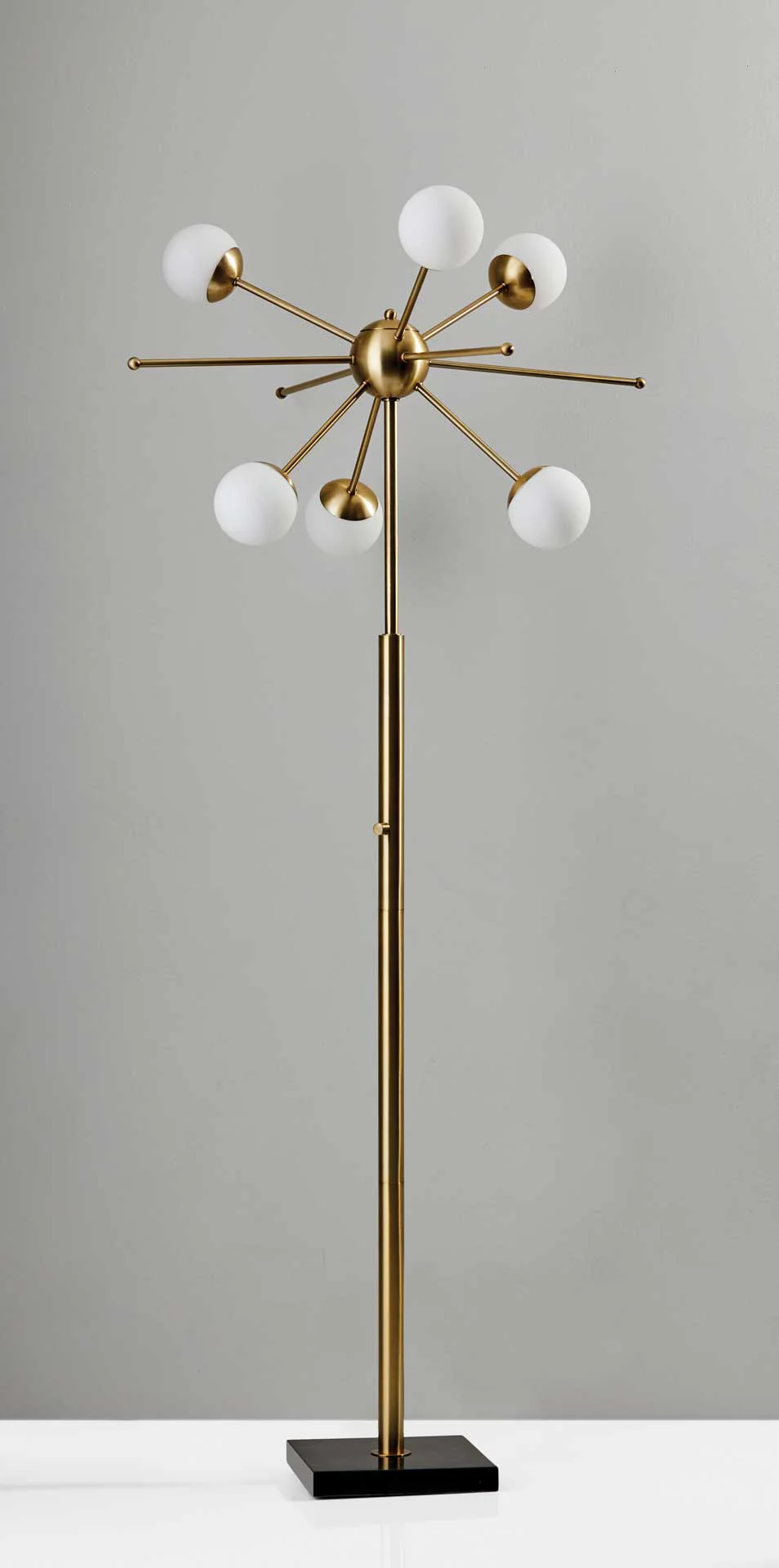 Dole LED Floor Lamp Brass - Image 3