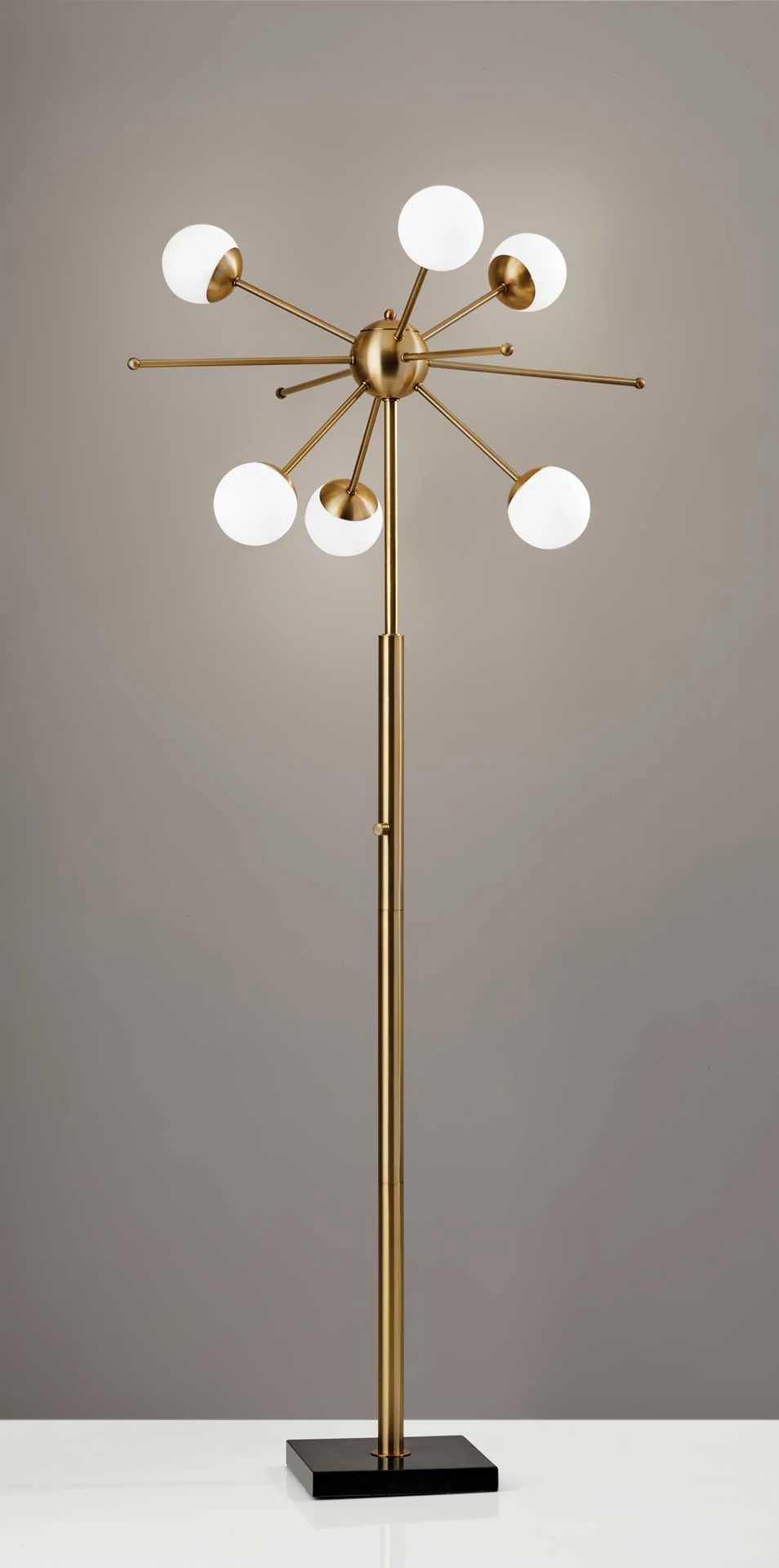 Dole LED Floor Lamp Brass - Image 4