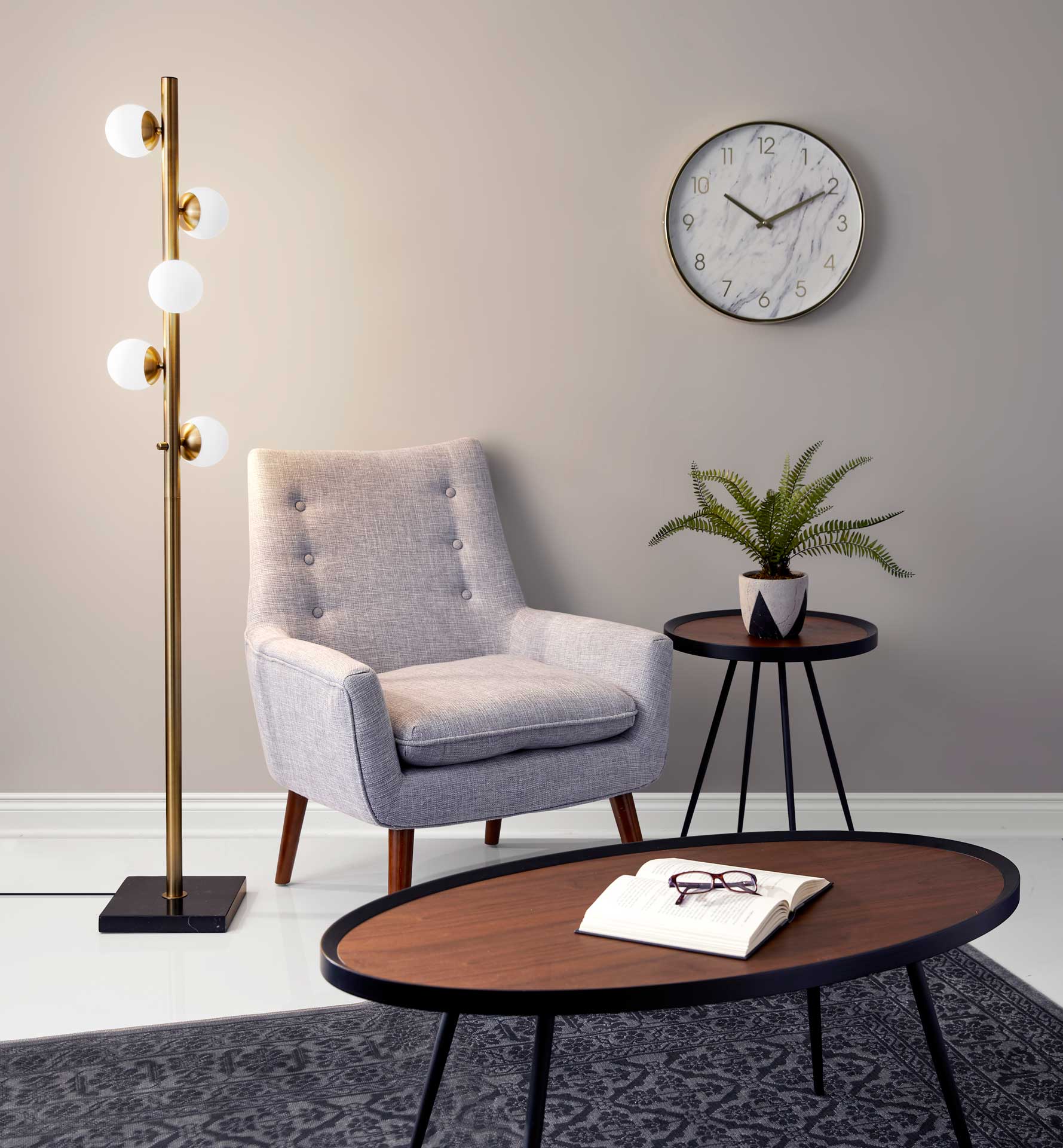 Dole LED Tree Lamp Brass - Image 5