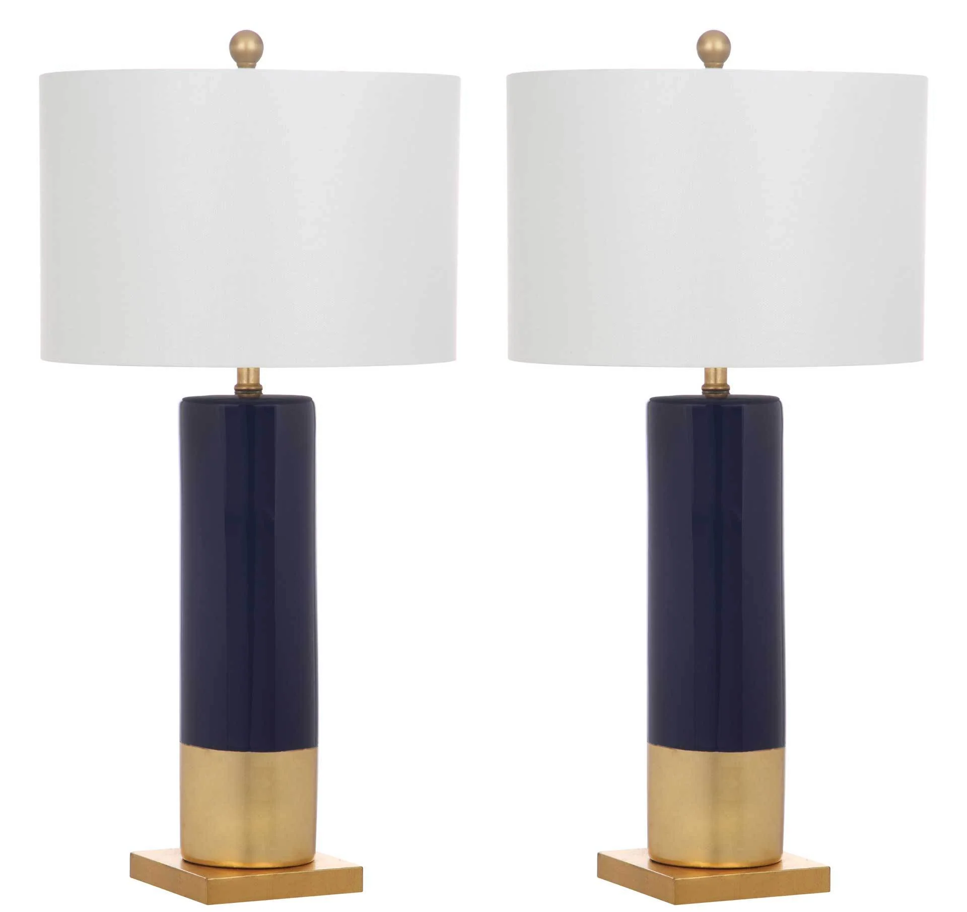 Dominic Table Lamp Navy/Gold (Set of 2) - Image 3