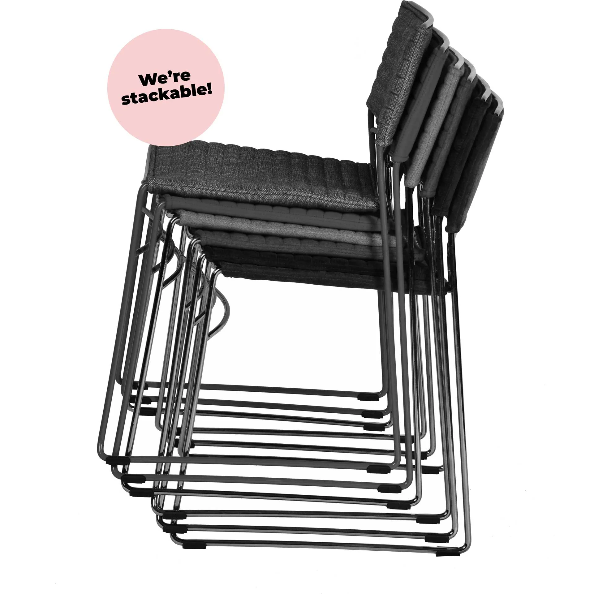 Donzel Vegan Leather Chair Gray (Set of 2) - Image 8