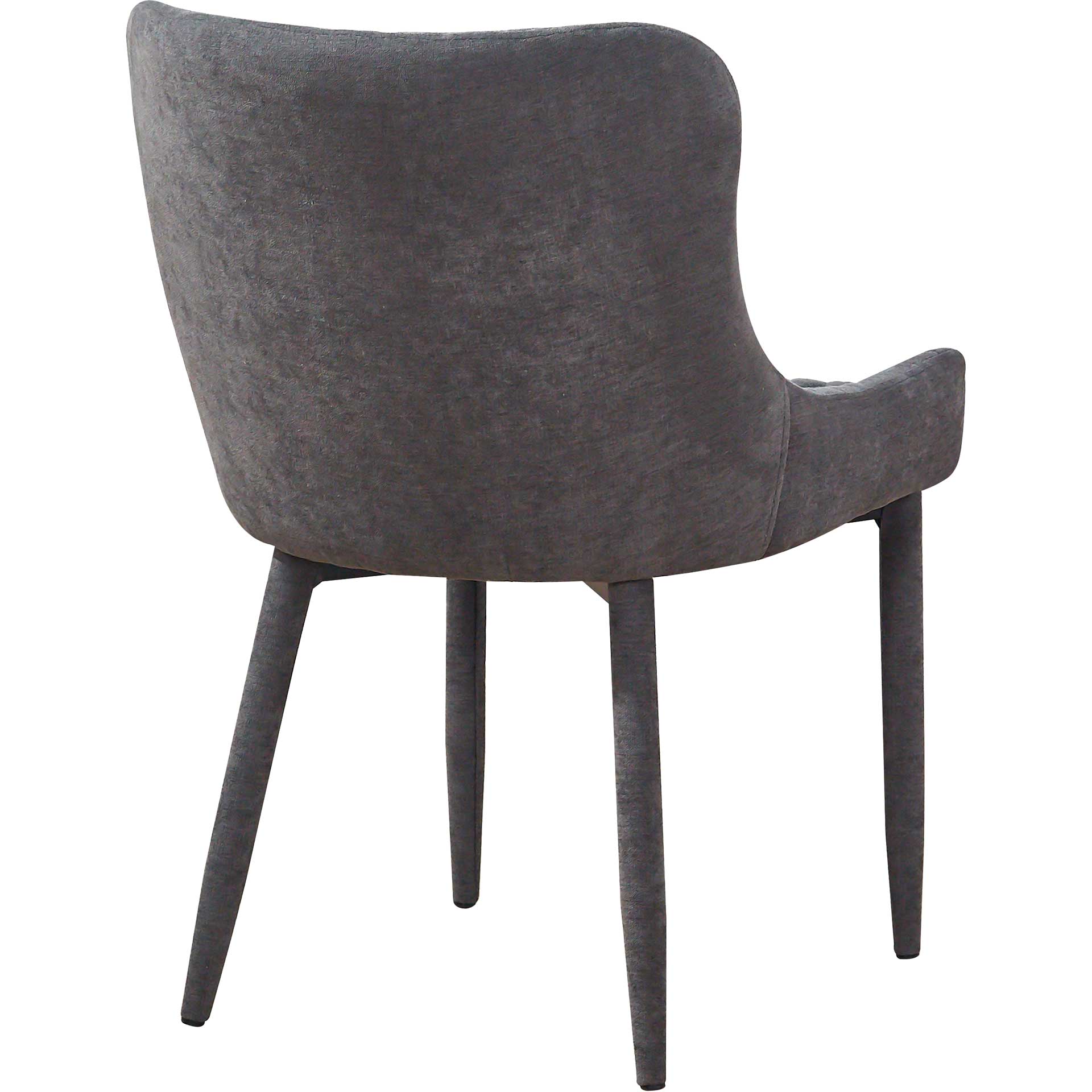 Dorian Velvet Chair Gray - Image 4