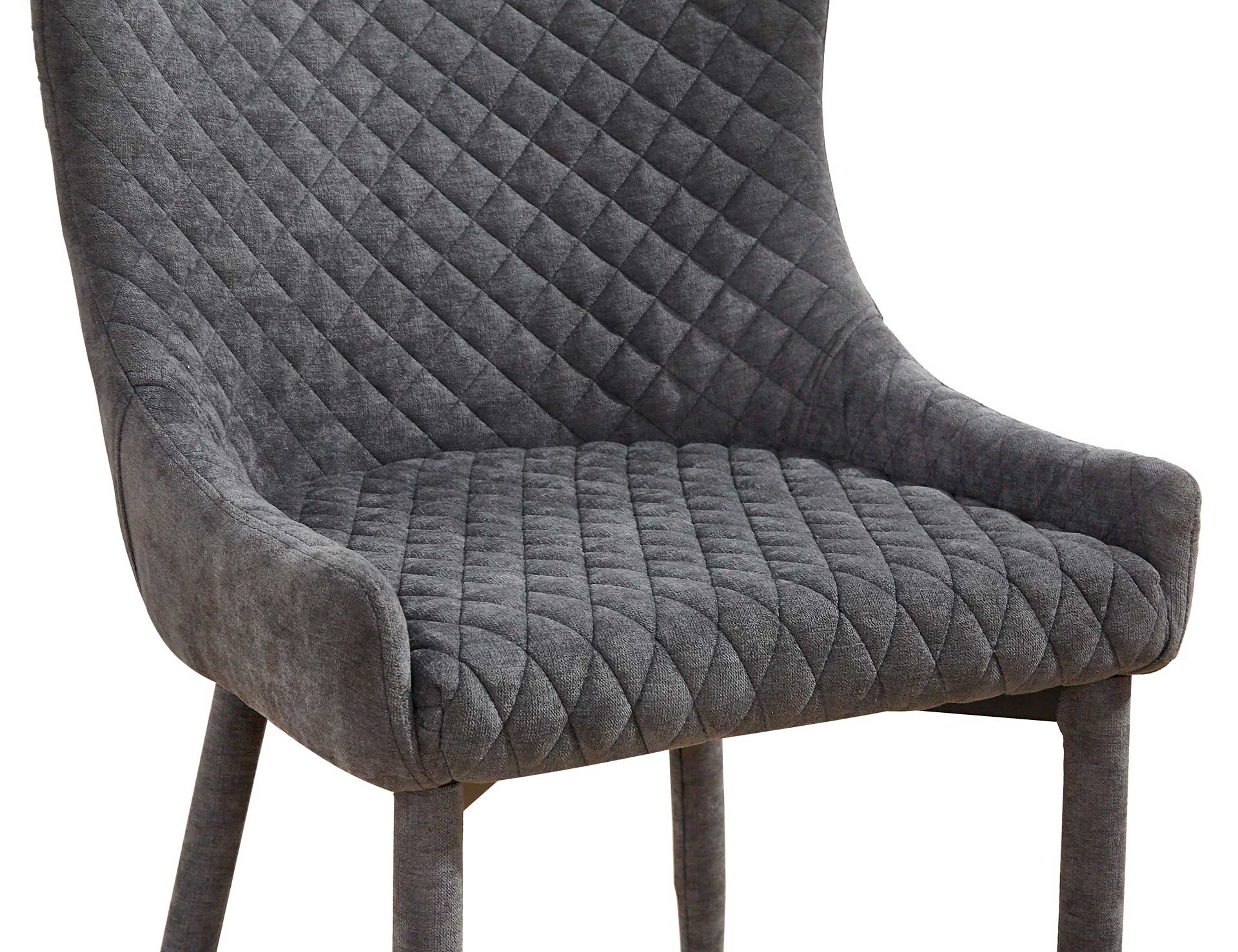 Dorian Velvet Chair Gray - Image 5