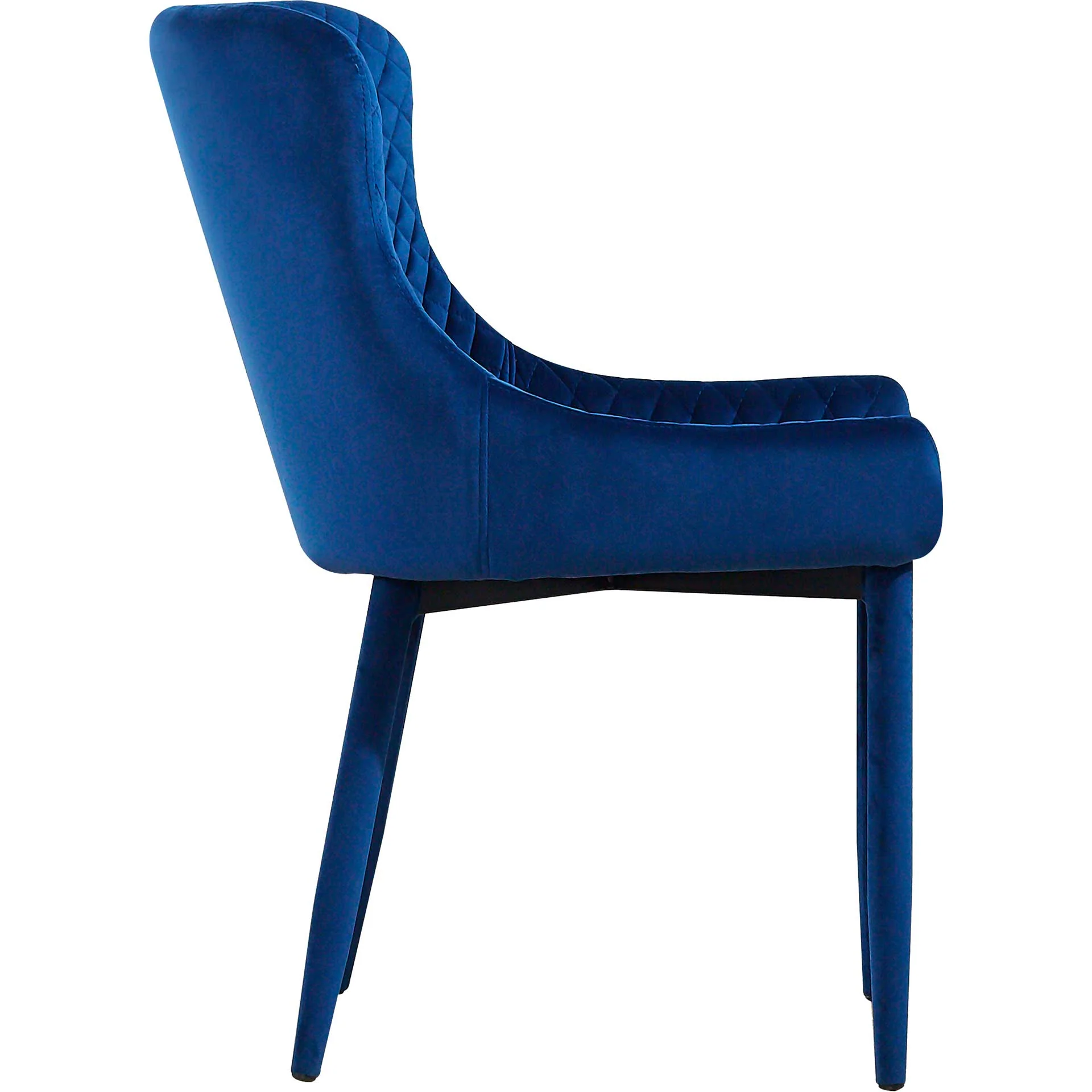 Dorian Velvet Chair Navy - Image 3
