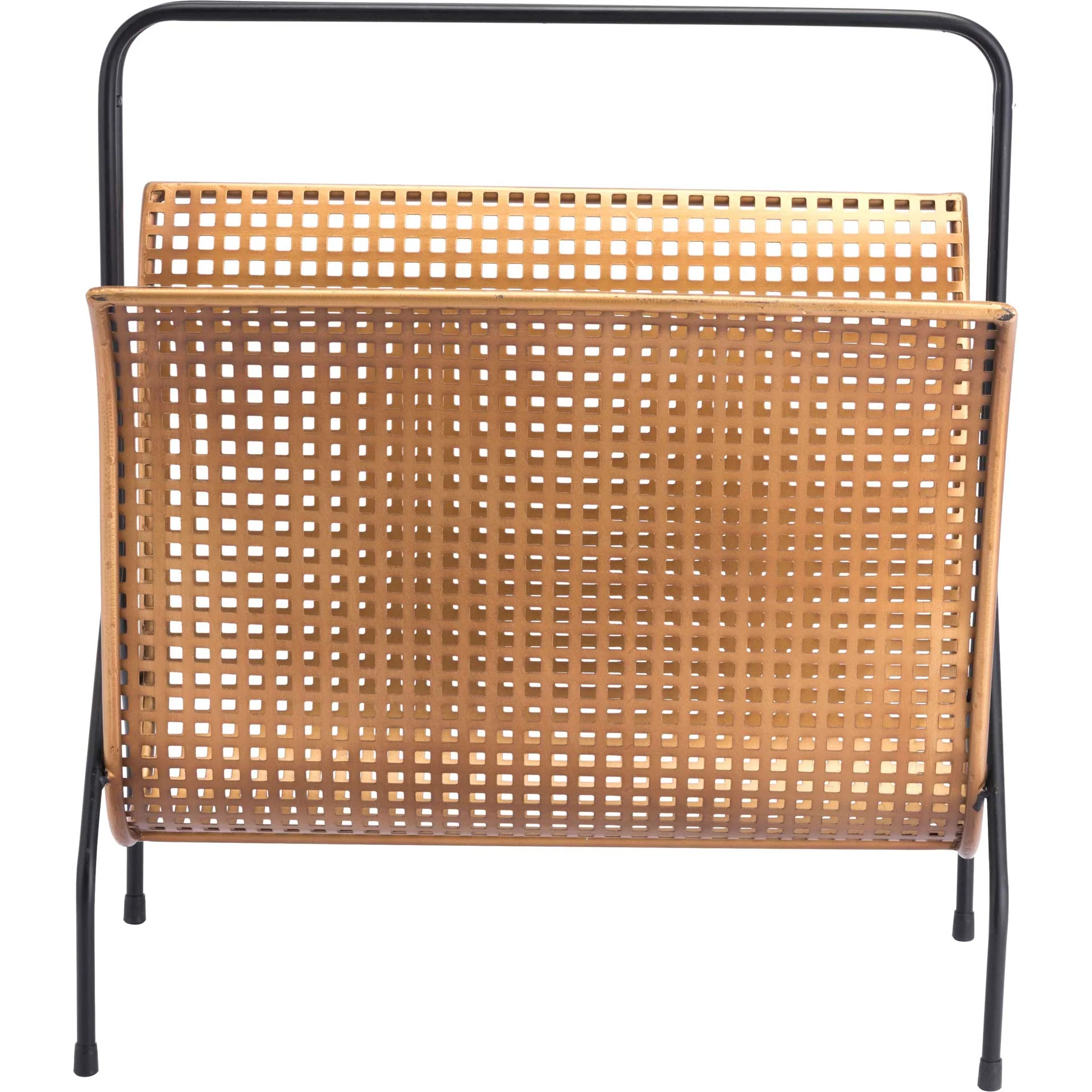 Dotted Magazine Rack Gold - Image 2
