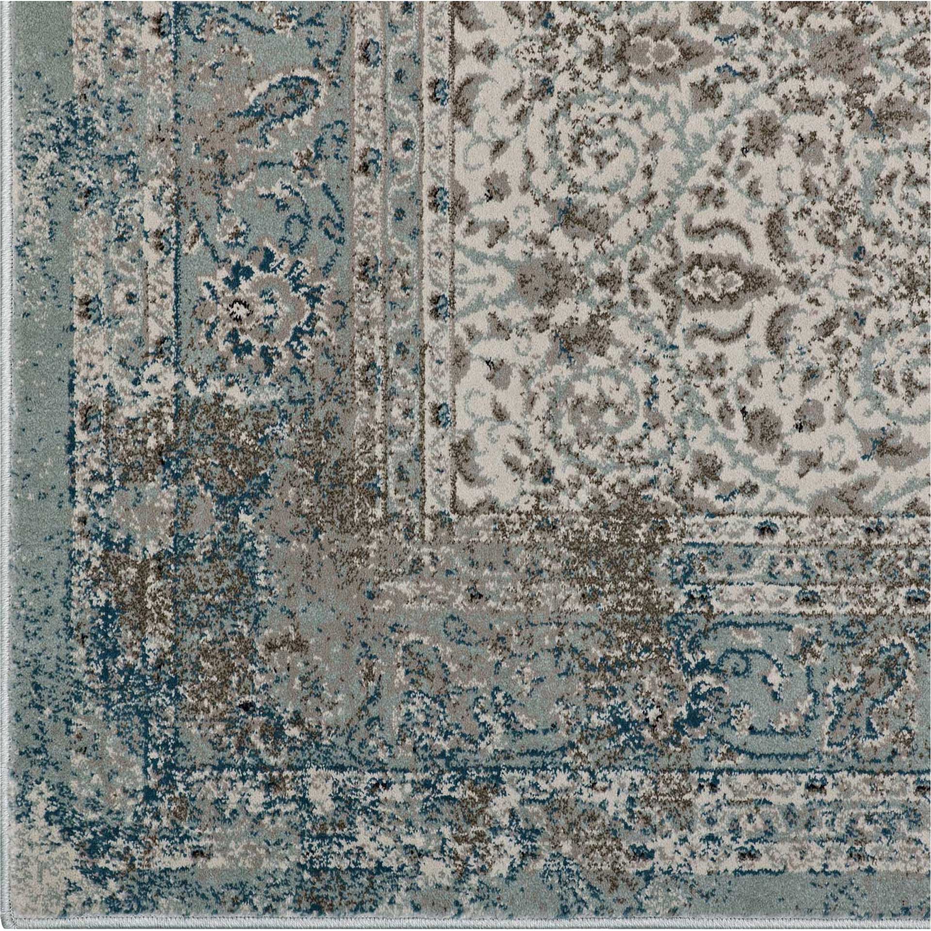 Douglas Area Rug Teal/Brown/Beige - Image 2