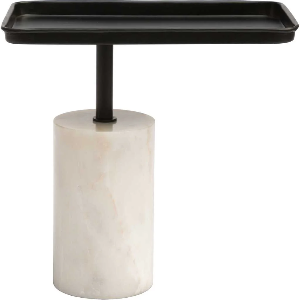 Dovetail Accent Table Black & White - Image 2