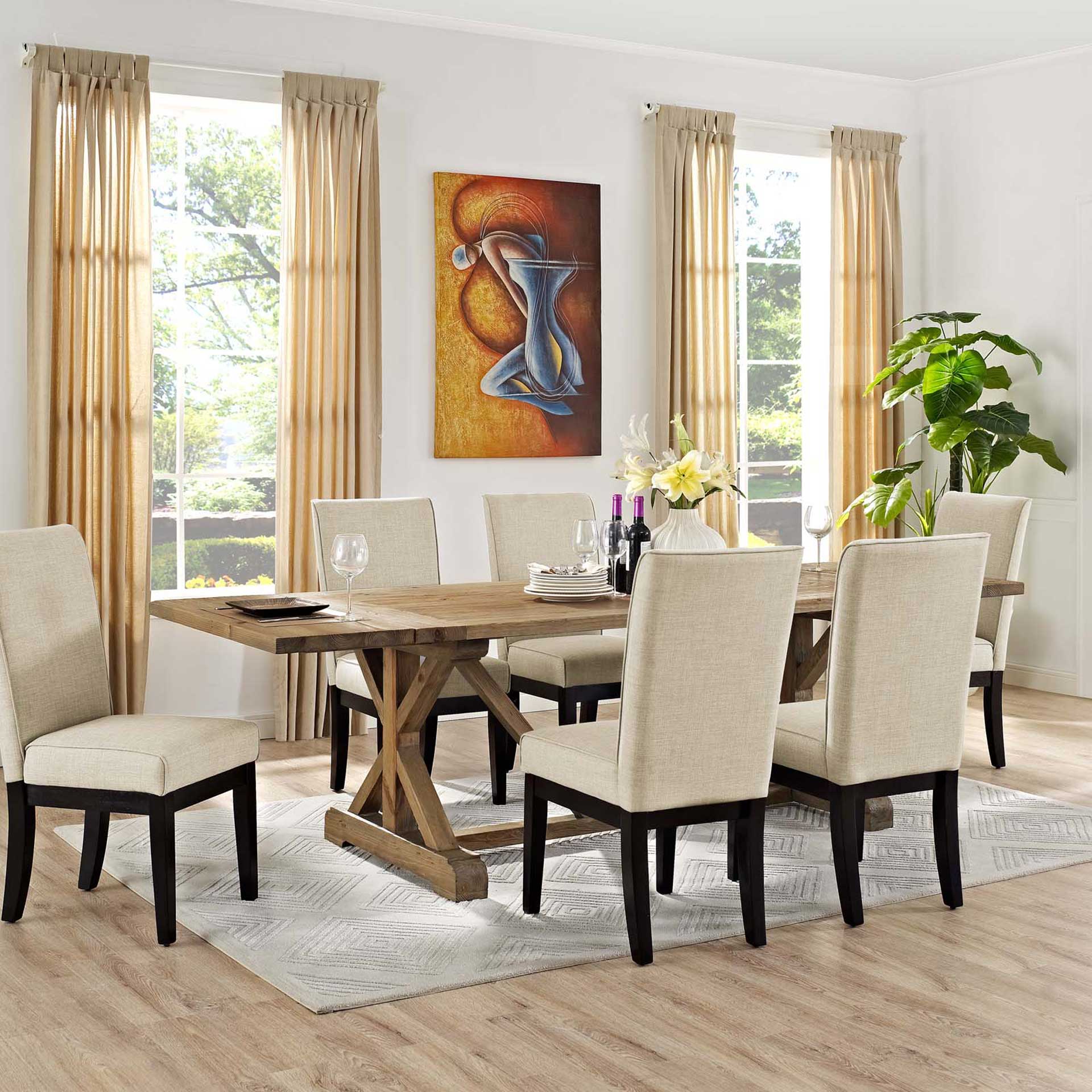 Doyles Extendable Wood Dining Table Brown - Image 4