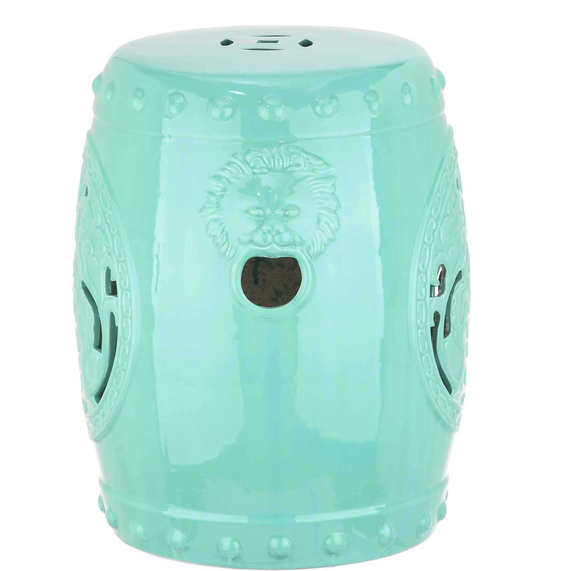 Dragon Coin Garden Stool Light Blue - Image 2