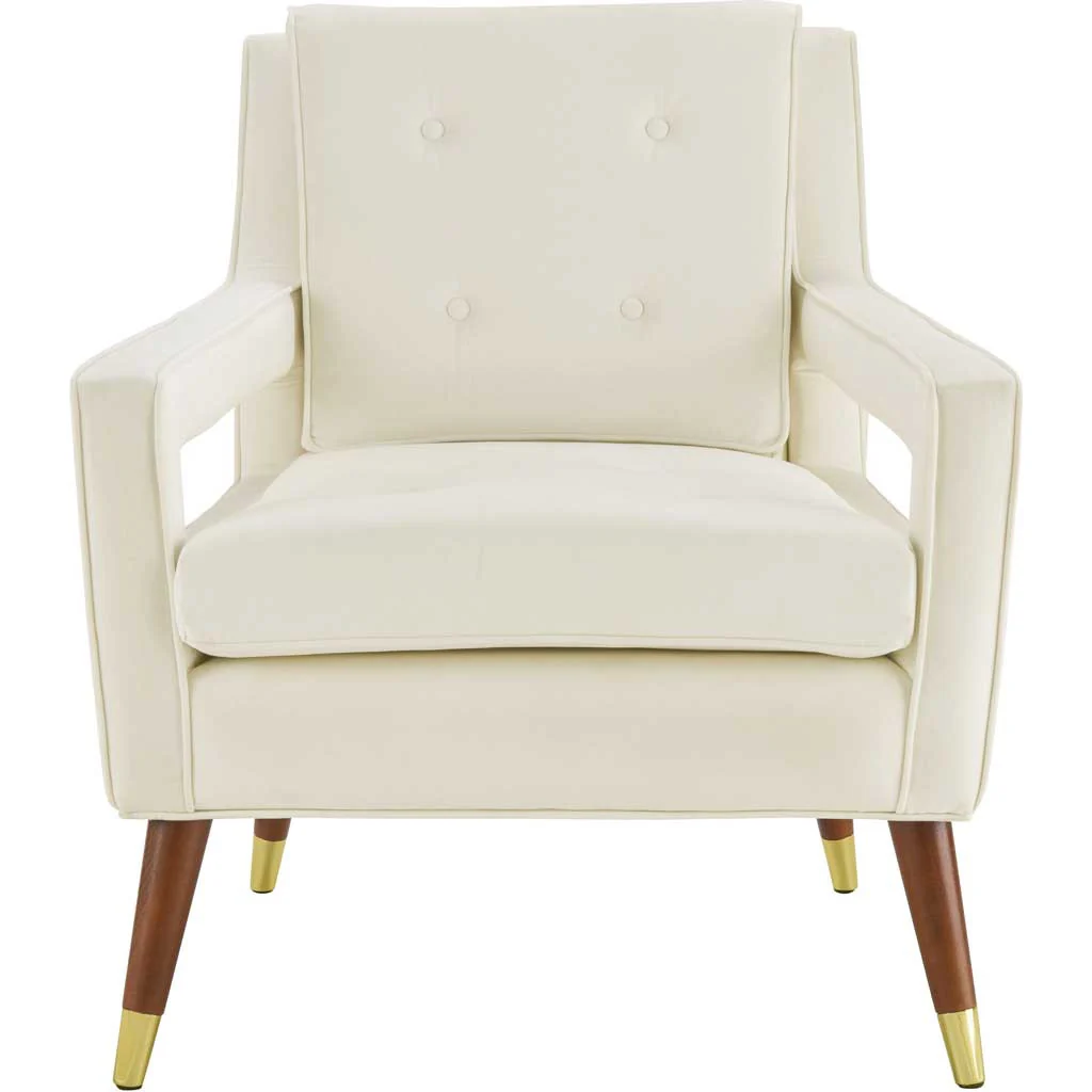 Draveil Velvet Chair Cream - Image 2