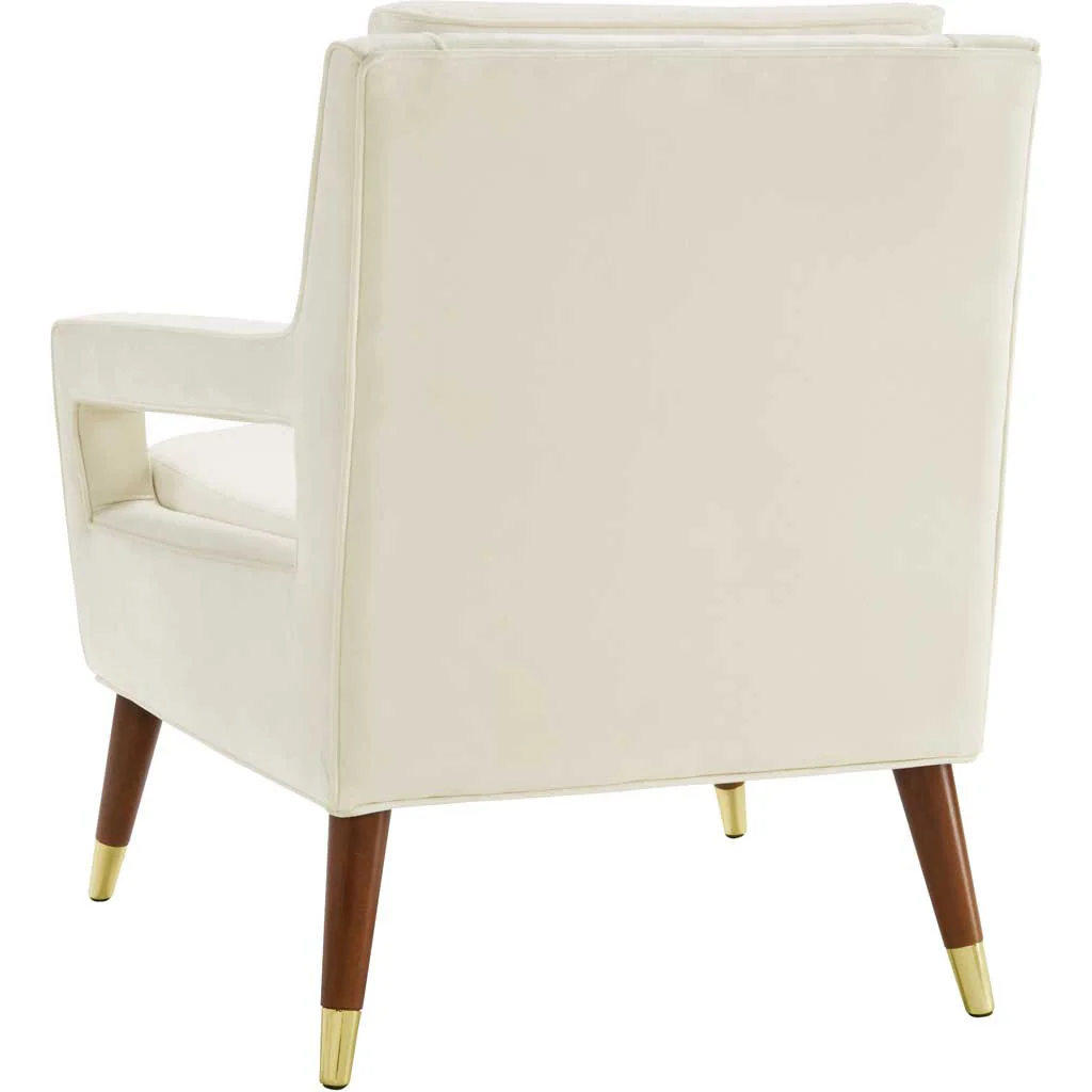 Draveil Velvet Chair Cream - Image 3