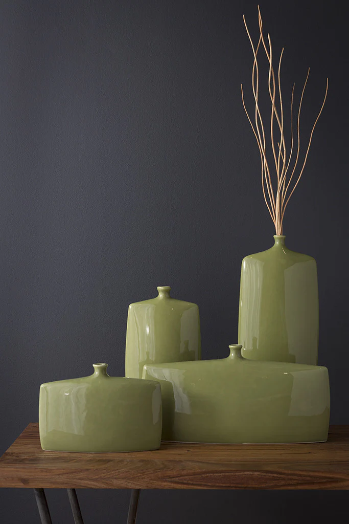 Druid Ceramic Table Vase Moss - Image 5