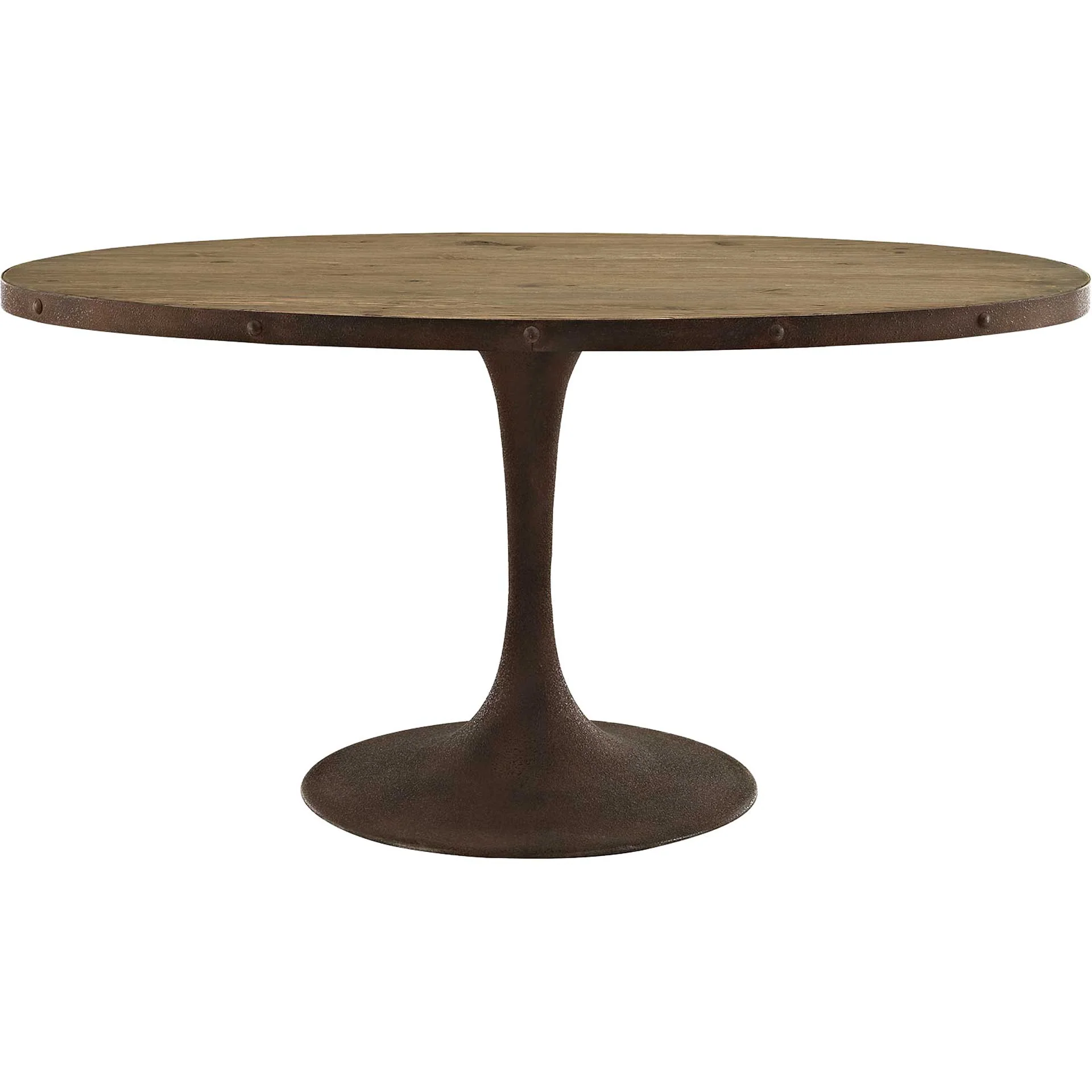 Druid Oval Wood Top Dining Table Natural - Image 5