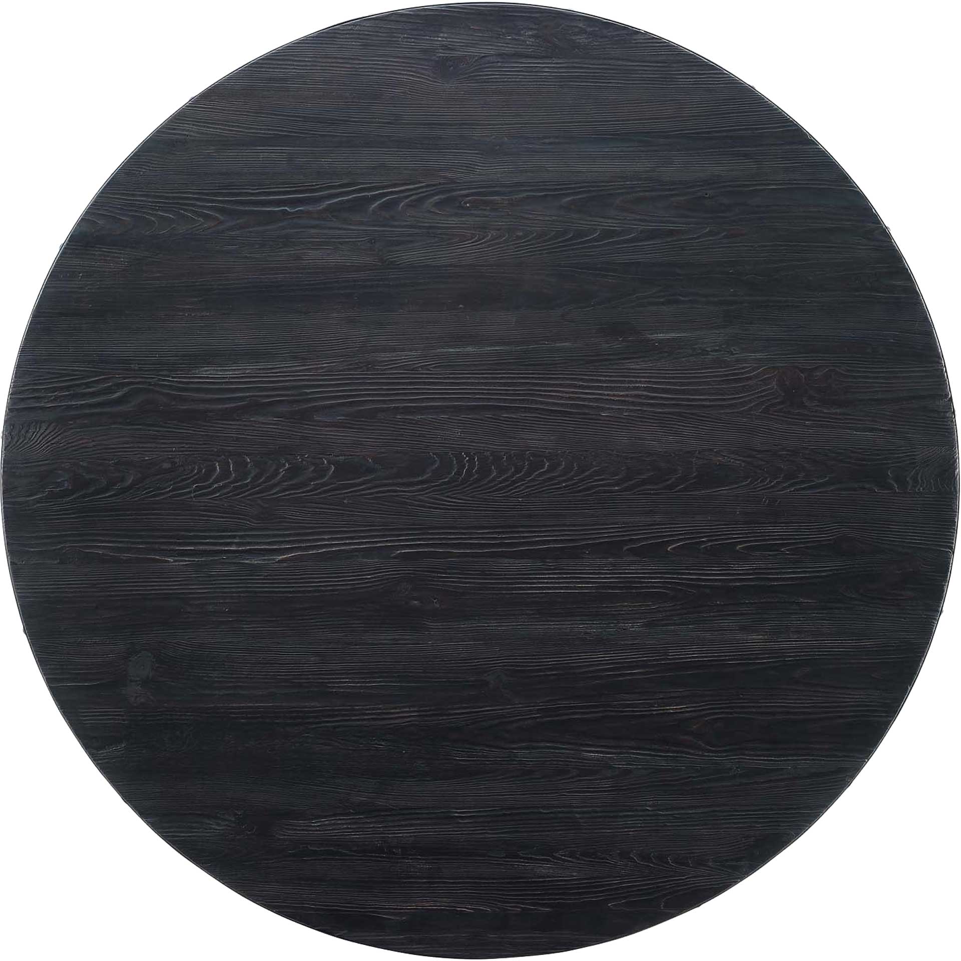 Druid Round Wood Top Dining Table Black/Gold - Image 2
