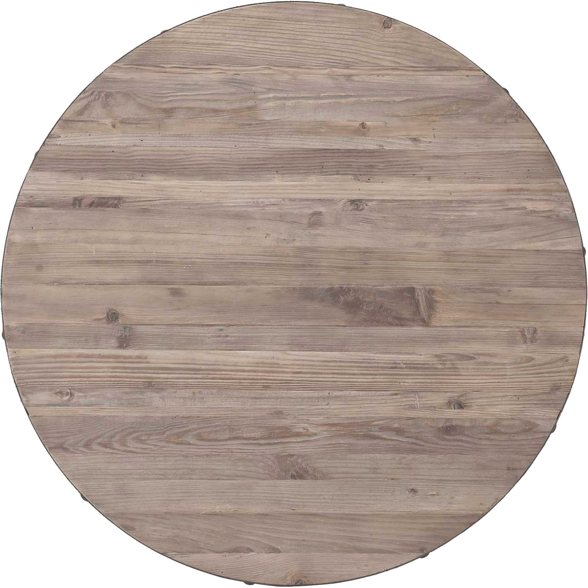 Druid Round Wood Top Dining Table Brown - Image 3