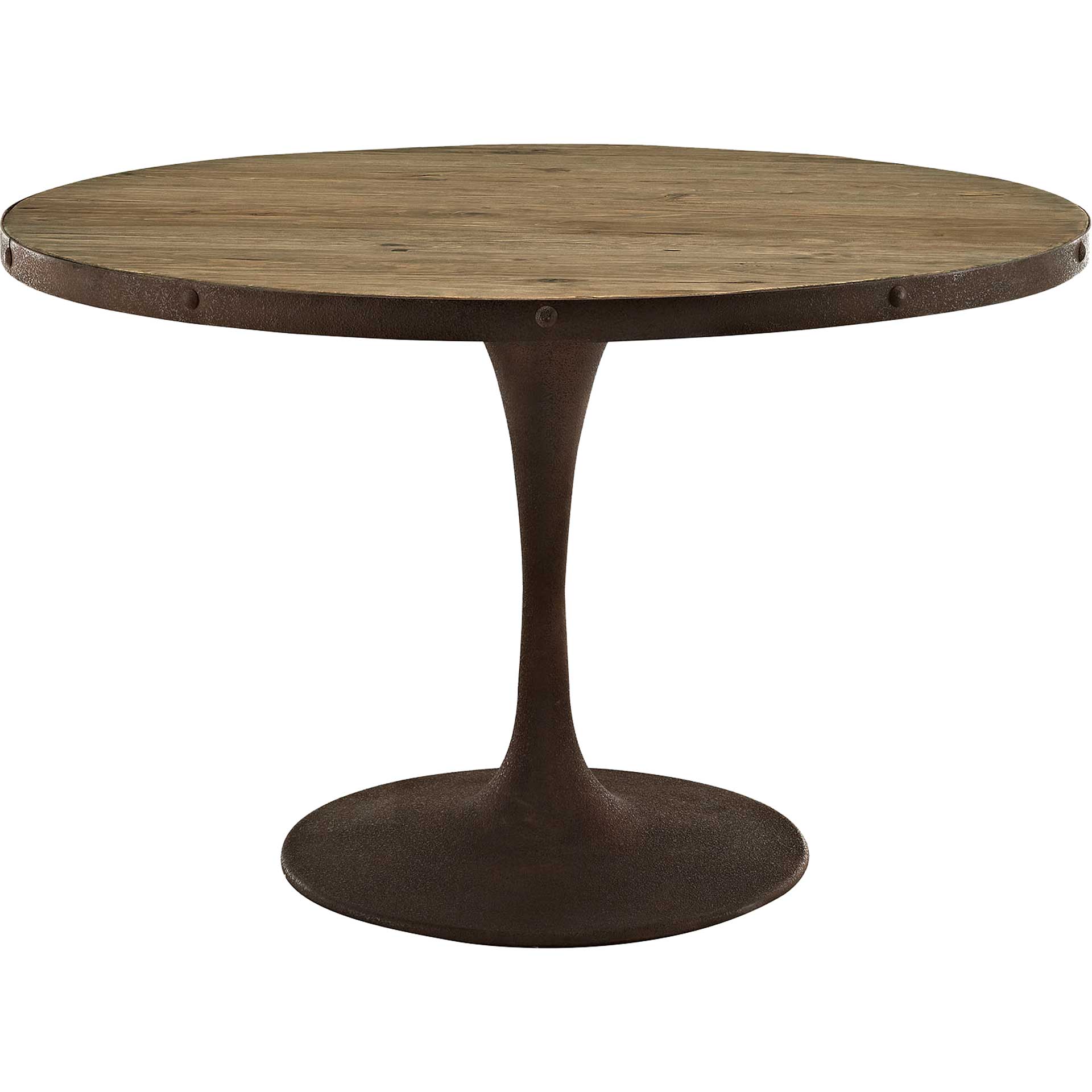 Druid Round Wood Top Dining Table Natural - Image 5