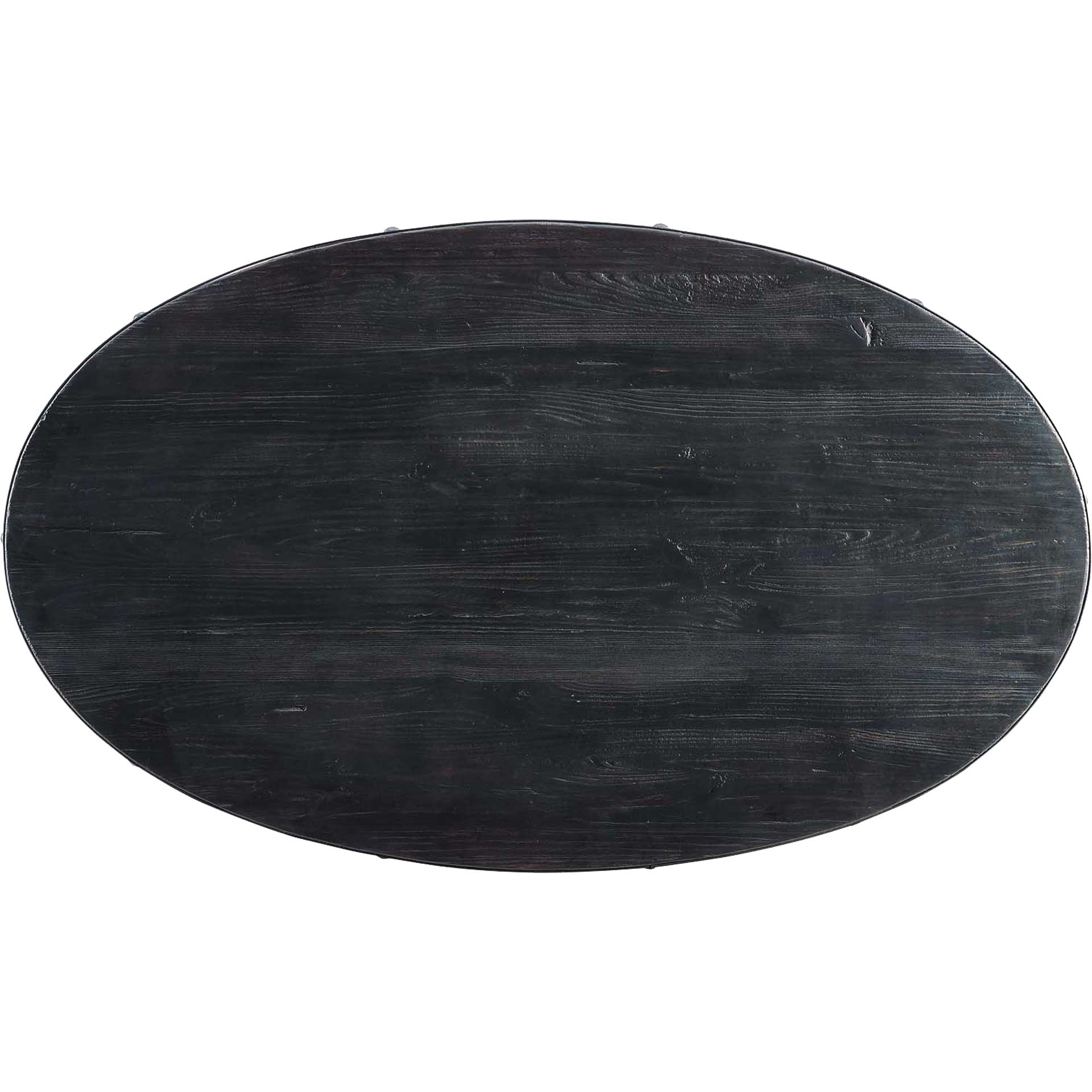 Druid Wood Top Coffee Table Black/Gold - Image 2