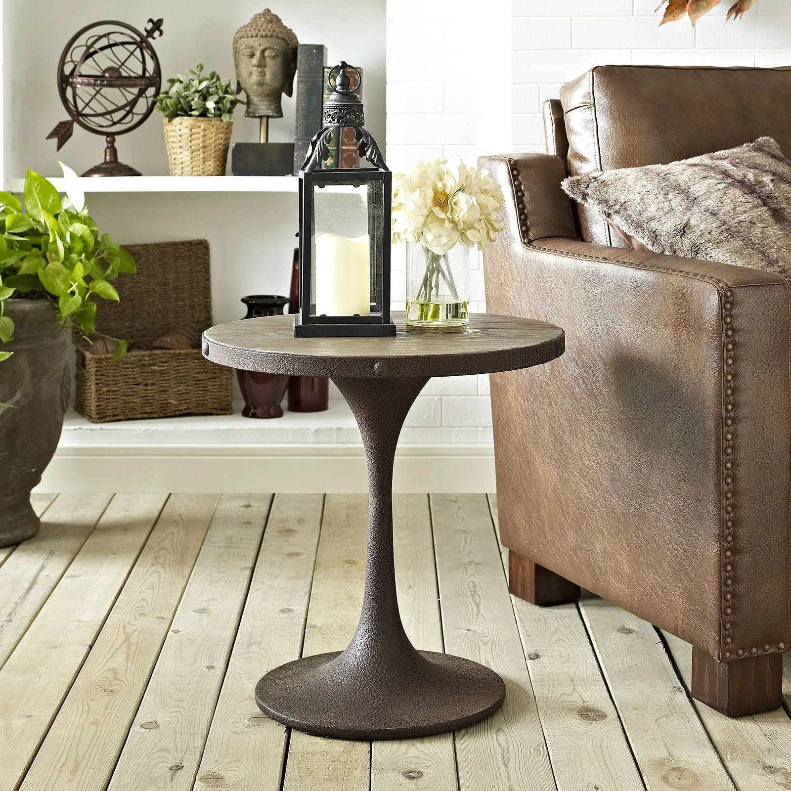 Druid Wood Top Side Table - Image 4