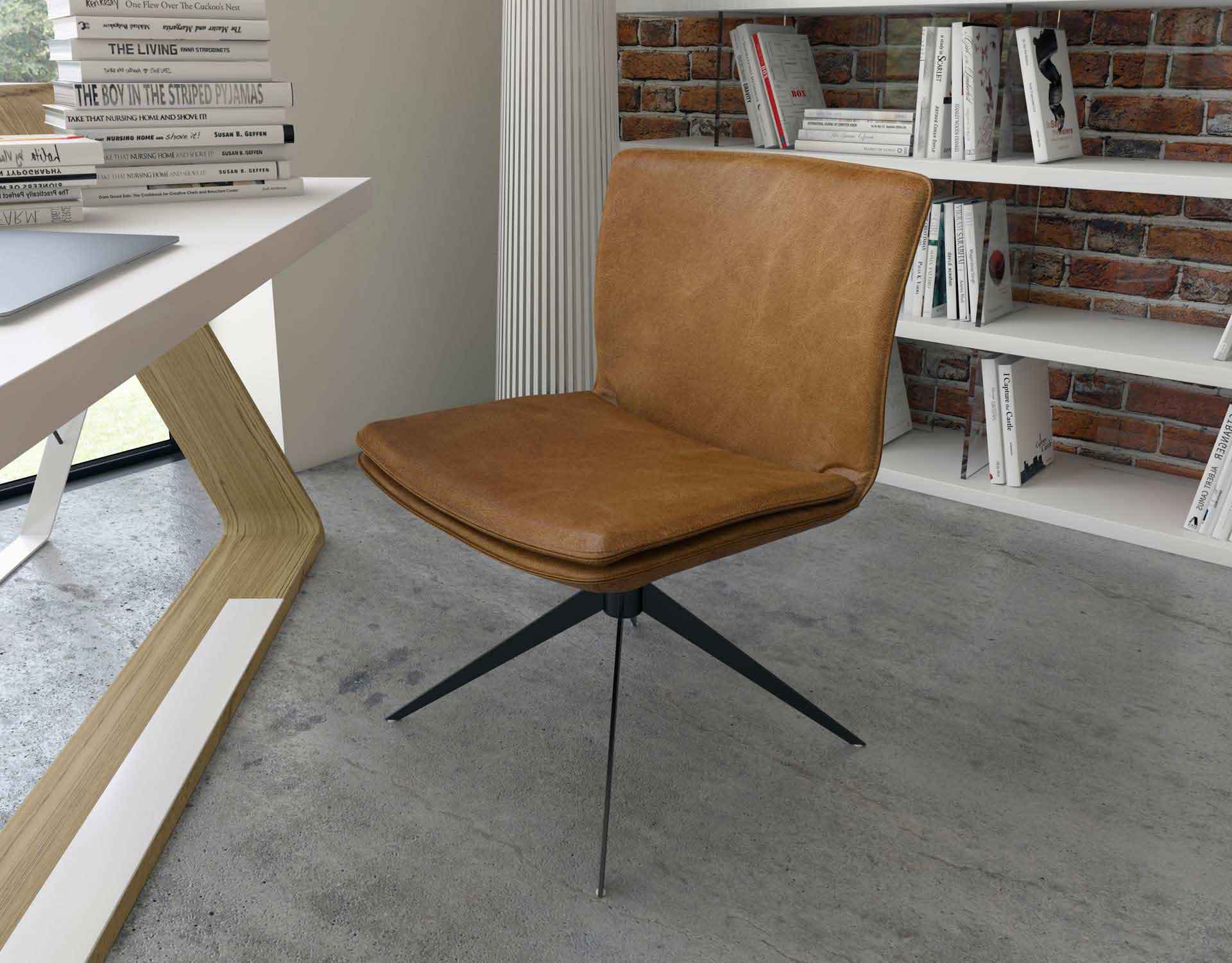 Duane Chair Aged Caramel - Image 3