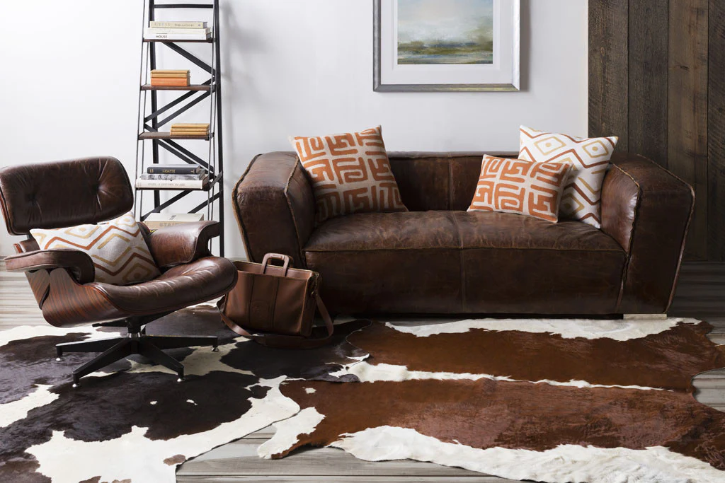 Duke Beige/Mocha Cowhide Rug - Image 4