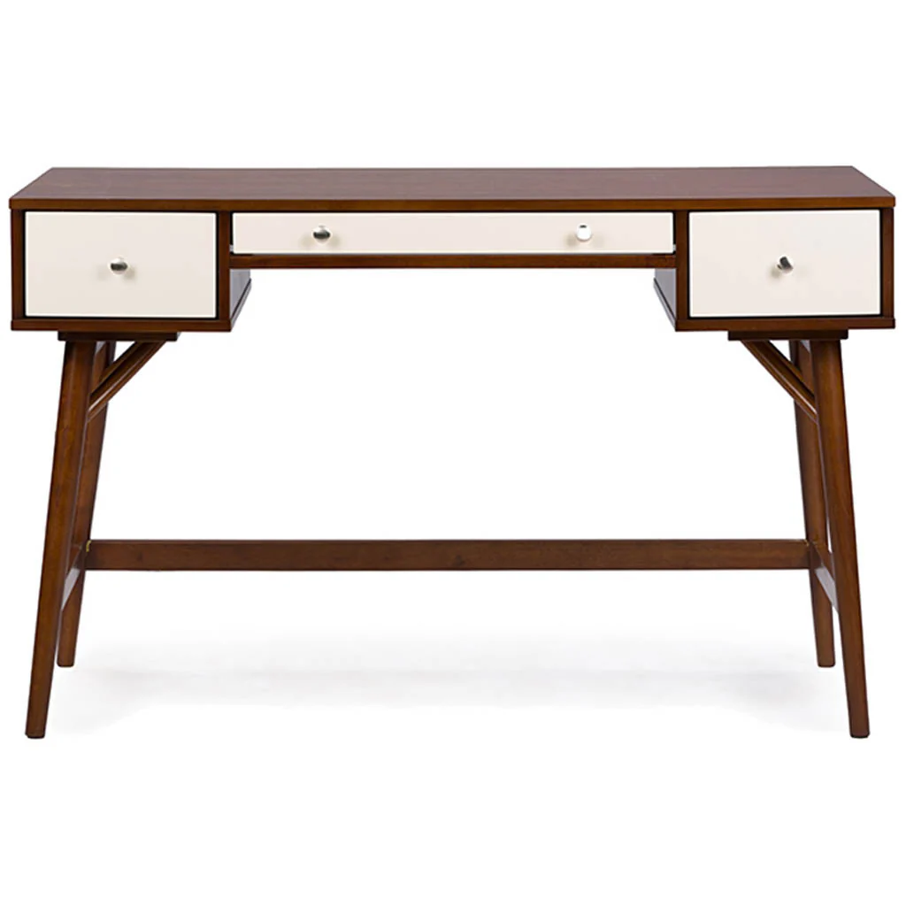 Duke Desk Walnut/Cream - Image 2