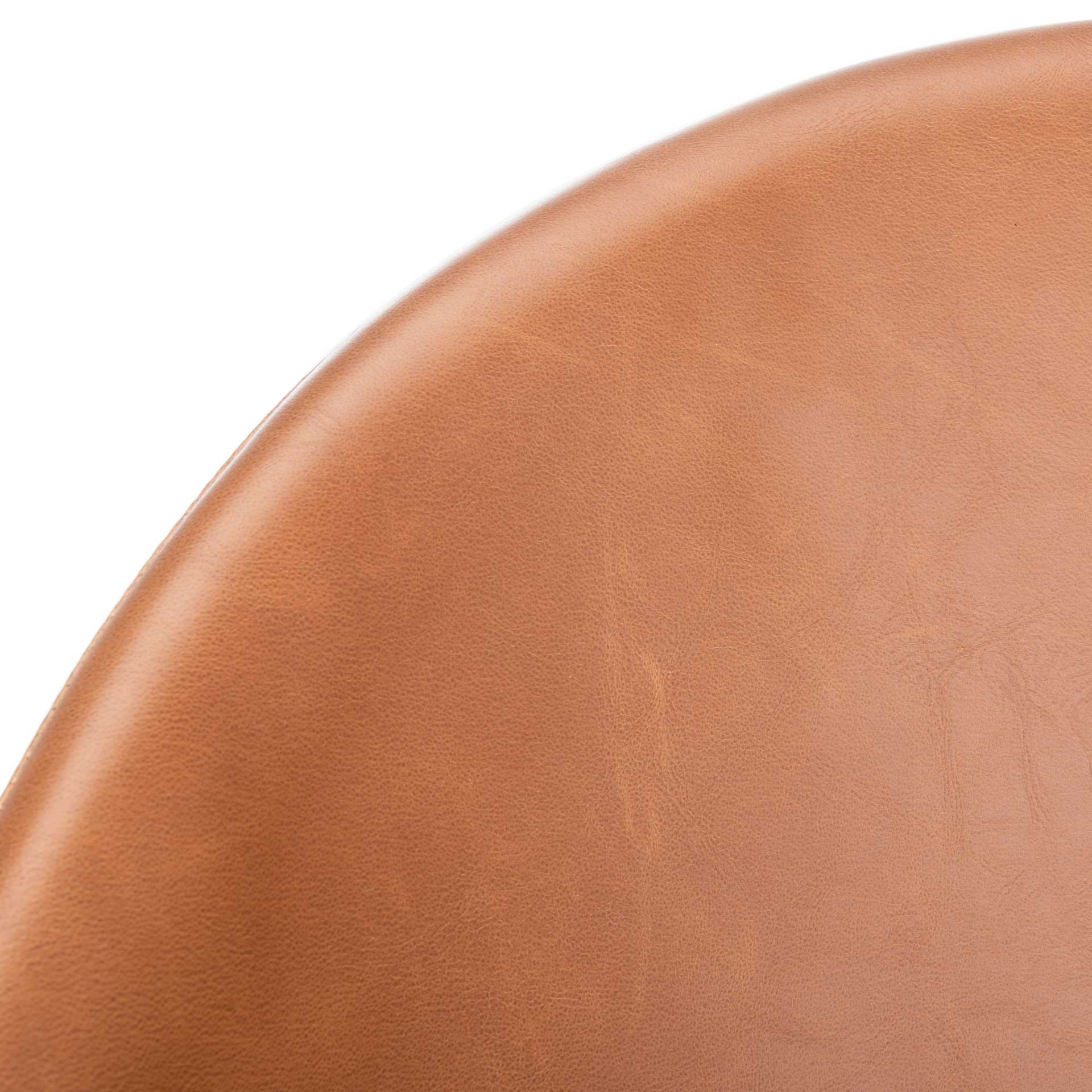 Duke Leather Tub Chair Light Brown/Black (Set of 2) - Image 8