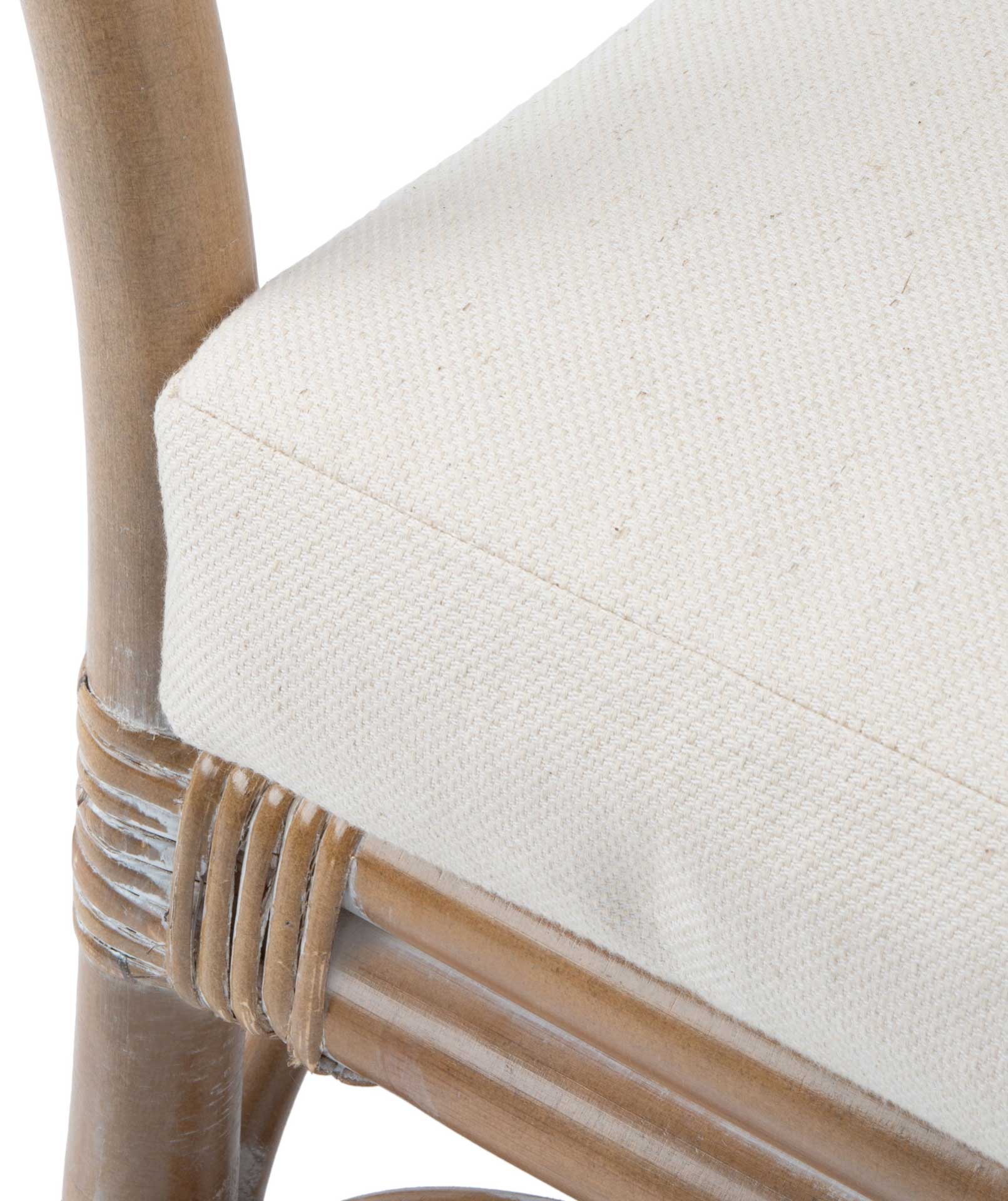 Dulcinea Rattan Accent Chair Gray White Wash - Image 6