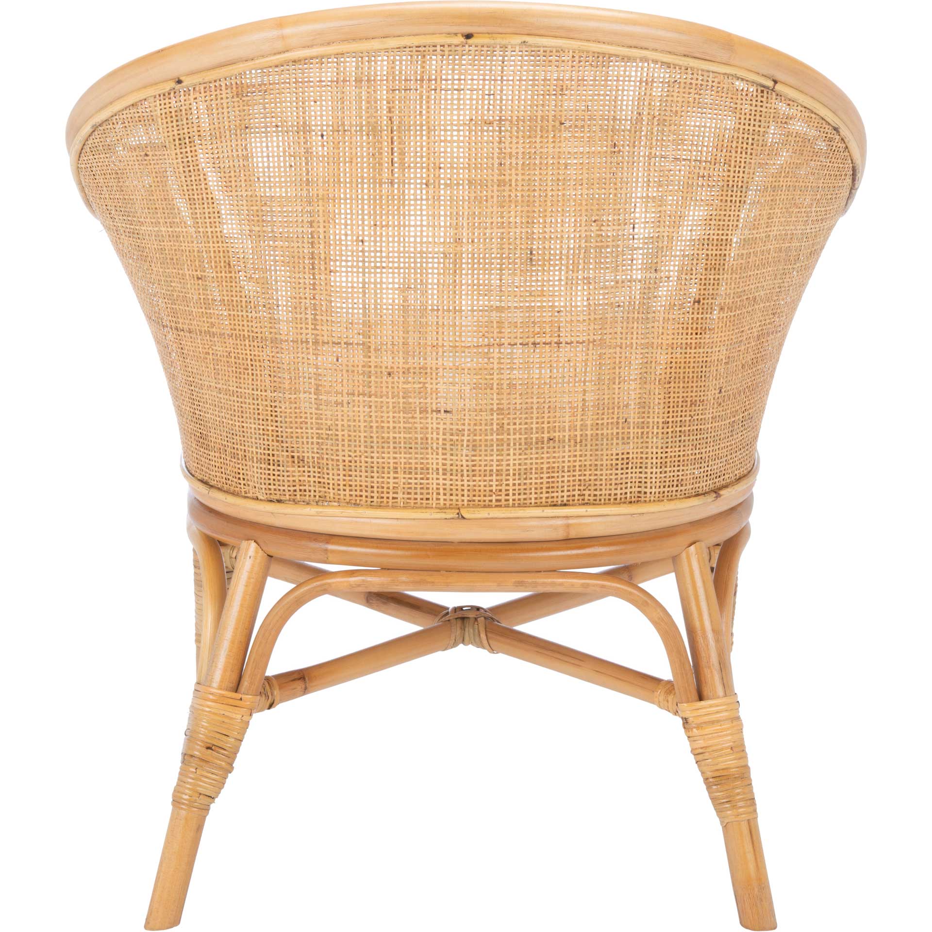 Dulcinea Rattan Accent Chair Natural/White - Image 4