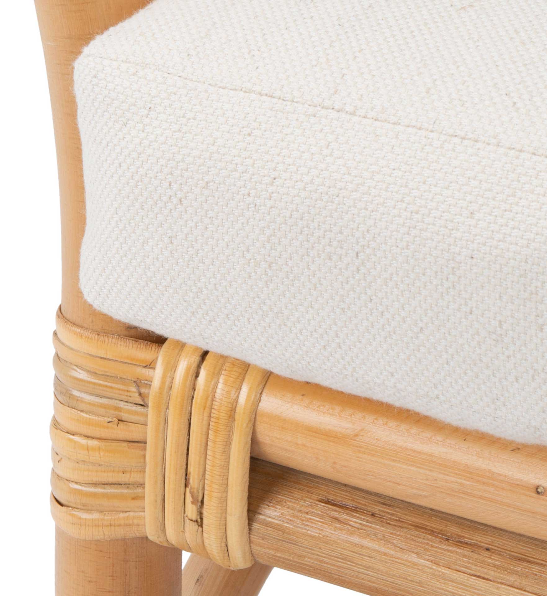 Dulcinea Rattan Accent Chair Natural/White - Image 6