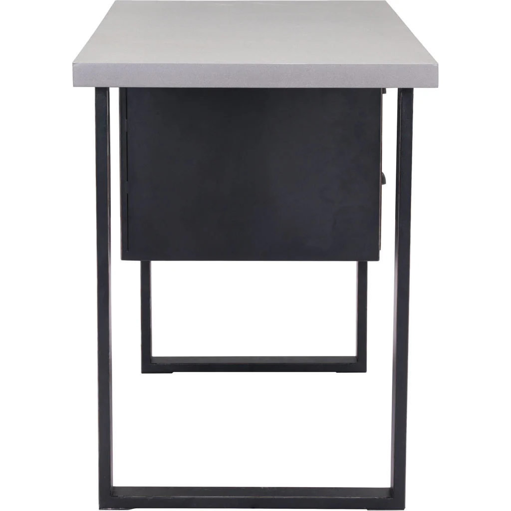 Dutch Desk Old Fir & Metal - Image 2