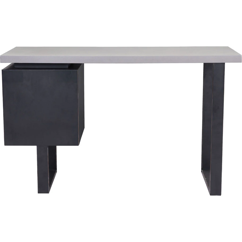 Dutch Desk Old Fir & Metal - Image 4