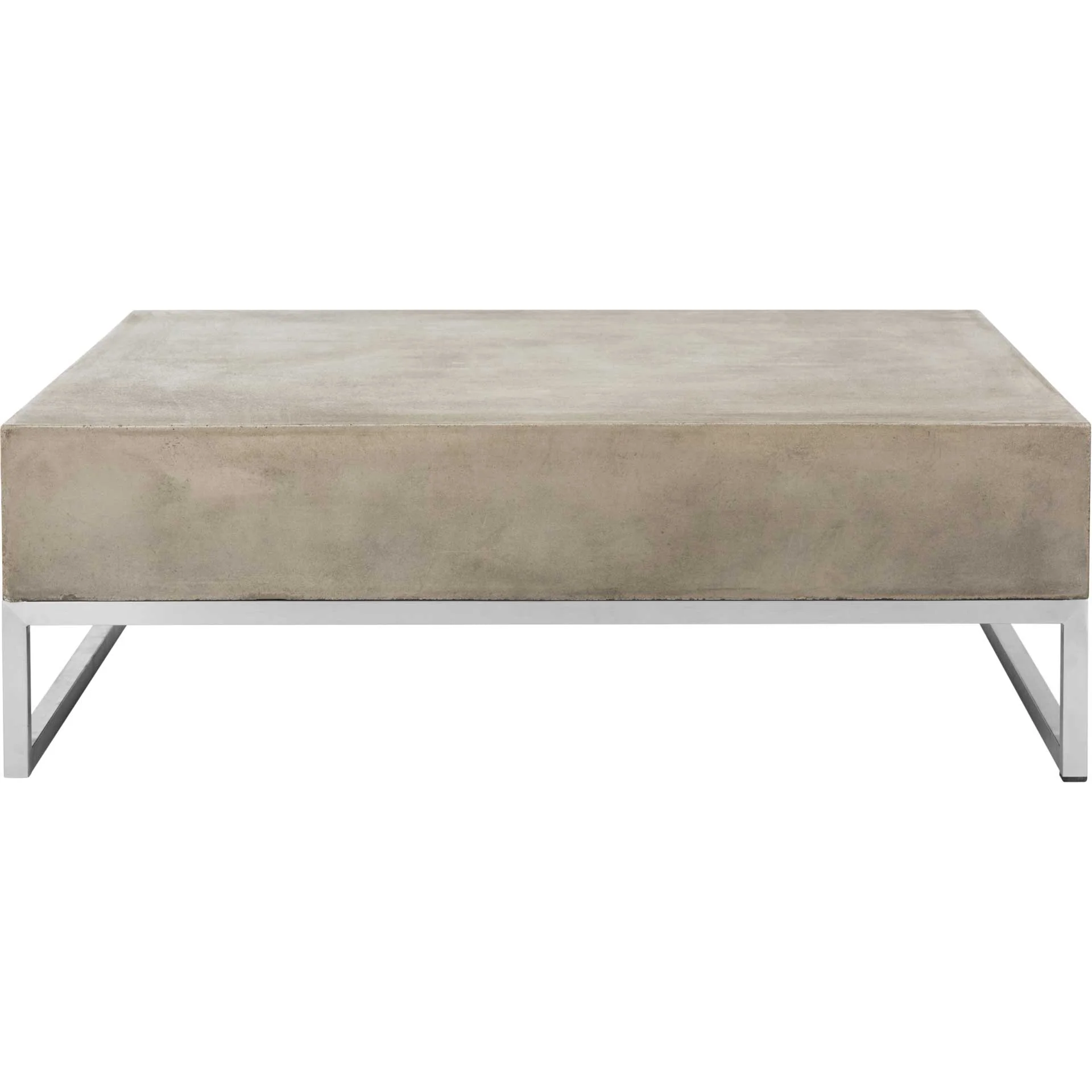 Eabroni Modern Concrete Coffee Table Dark Gray - Image 2