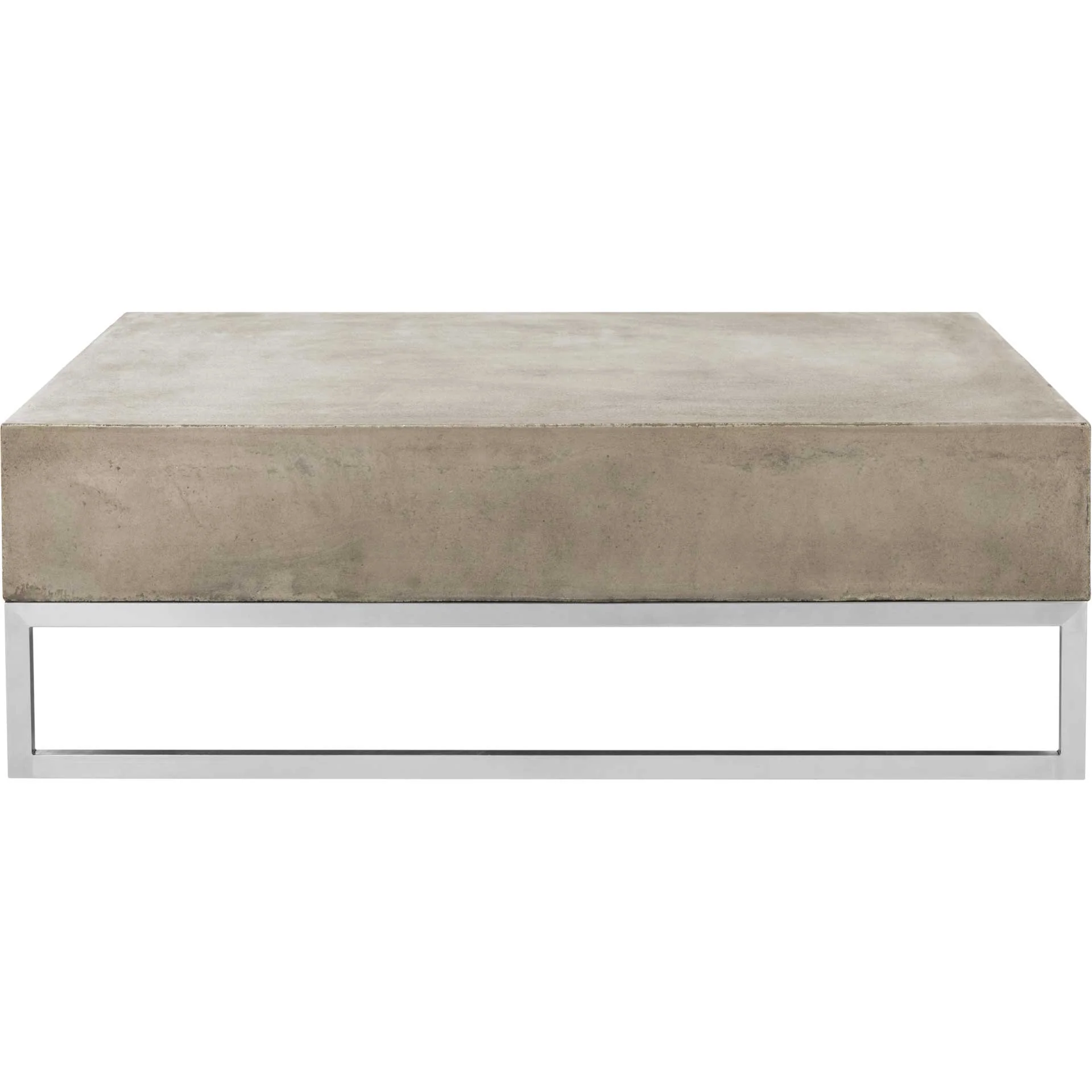 Eabroni Modern Concrete Coffee Table Dark Gray - Image 3