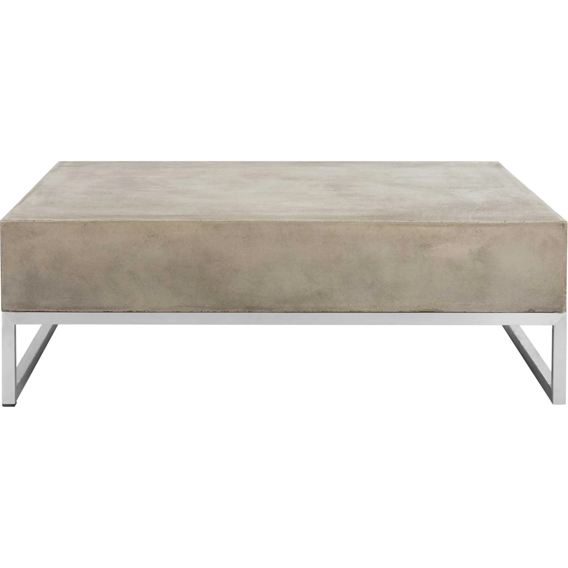 Eabroni Modern Concrete Coffee Table Dark Gray - Image 4