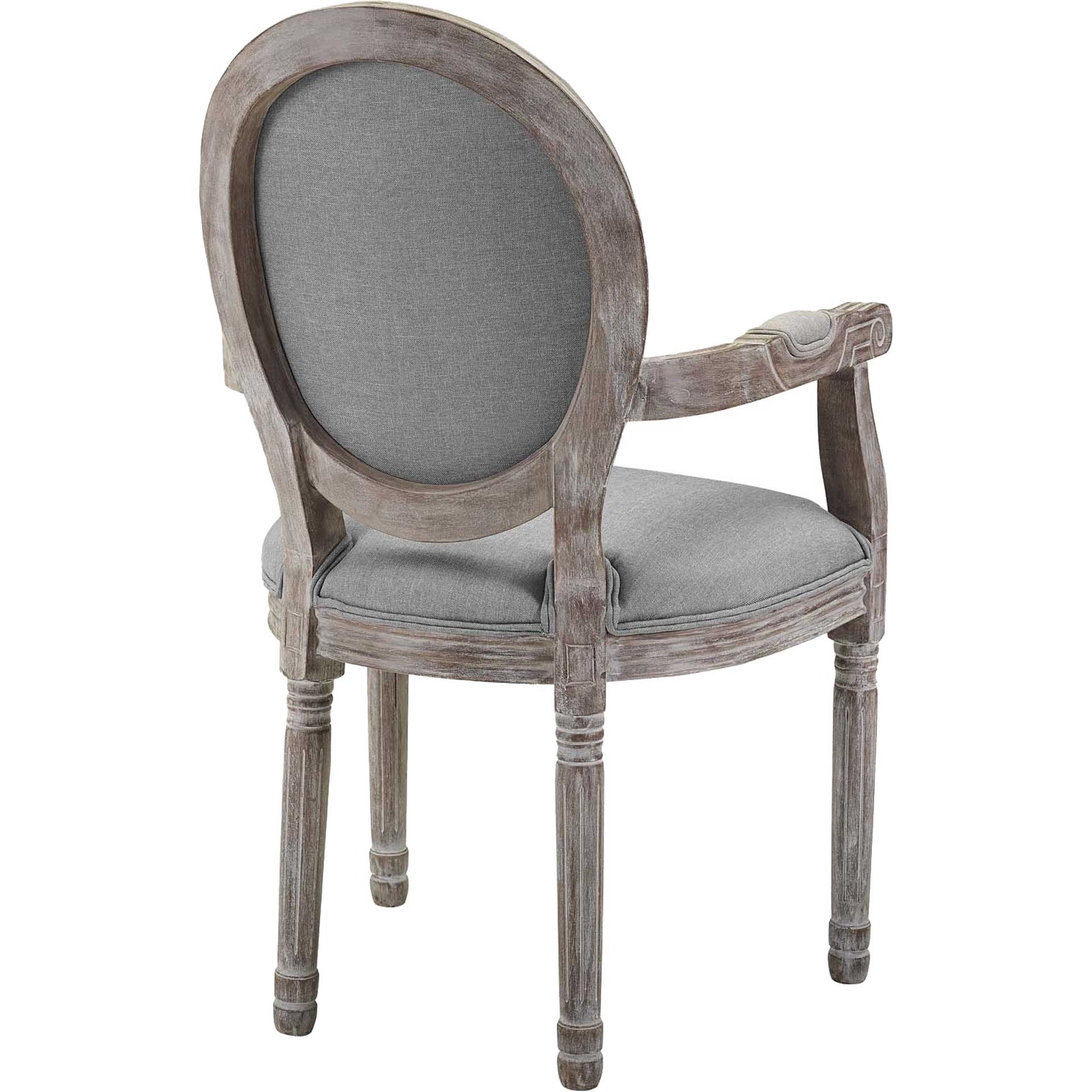 Eagle Upholstered Fabric Dining Armchair Light Gray - Image 3
