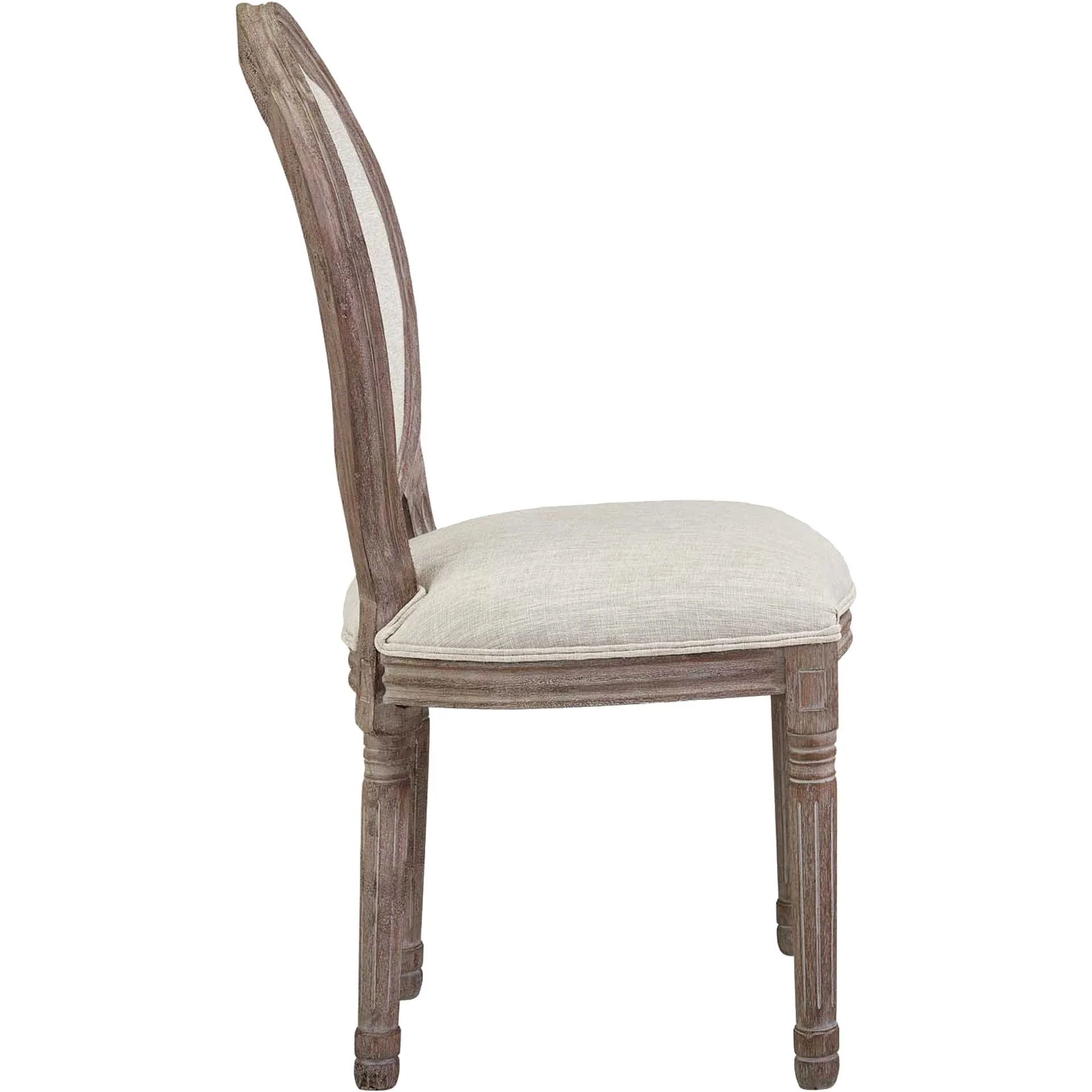 Eagle Upholstered Fabric Dining Side Chair Beige - Image 2