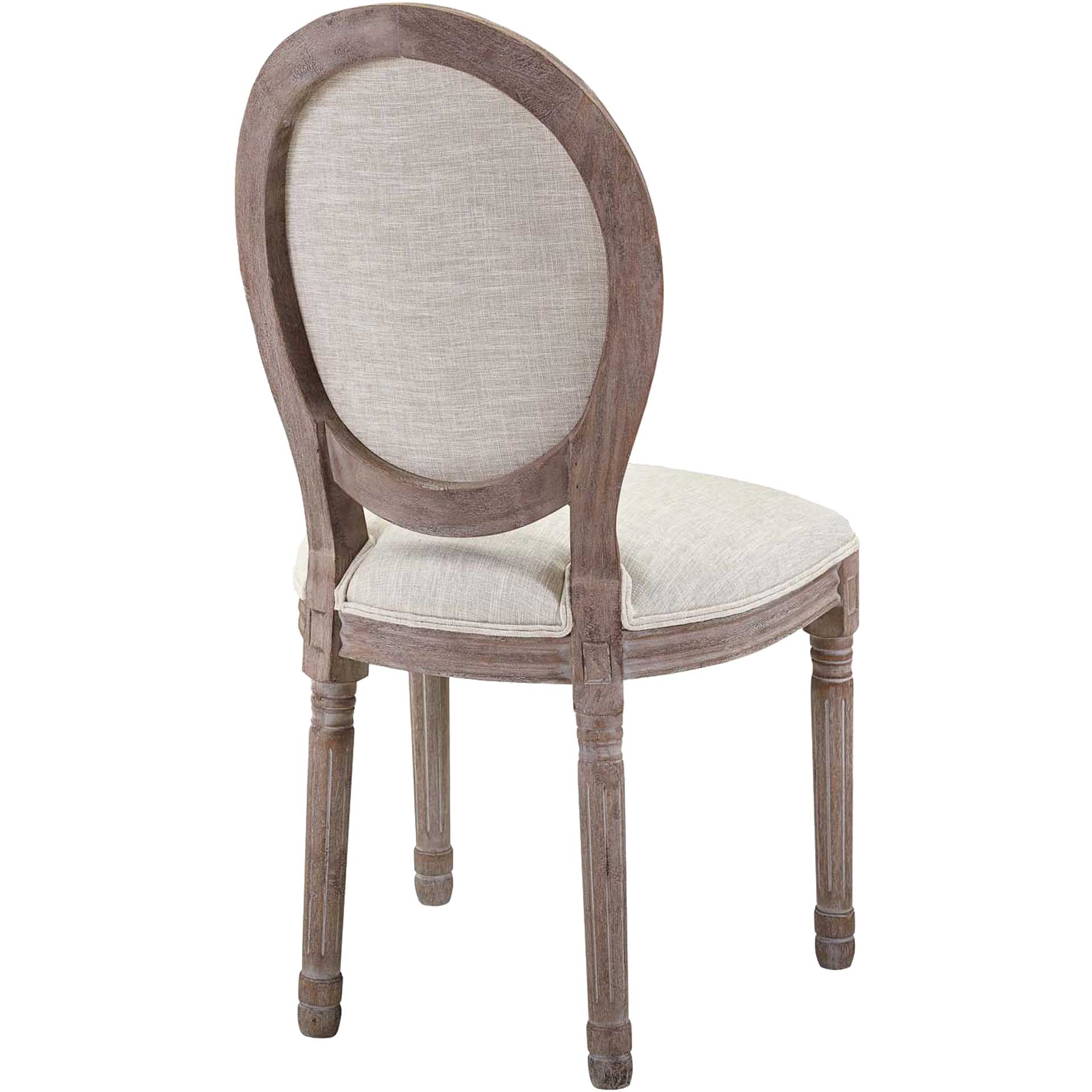 Eagle Upholstered Fabric Dining Side Chair Beige - Image 3