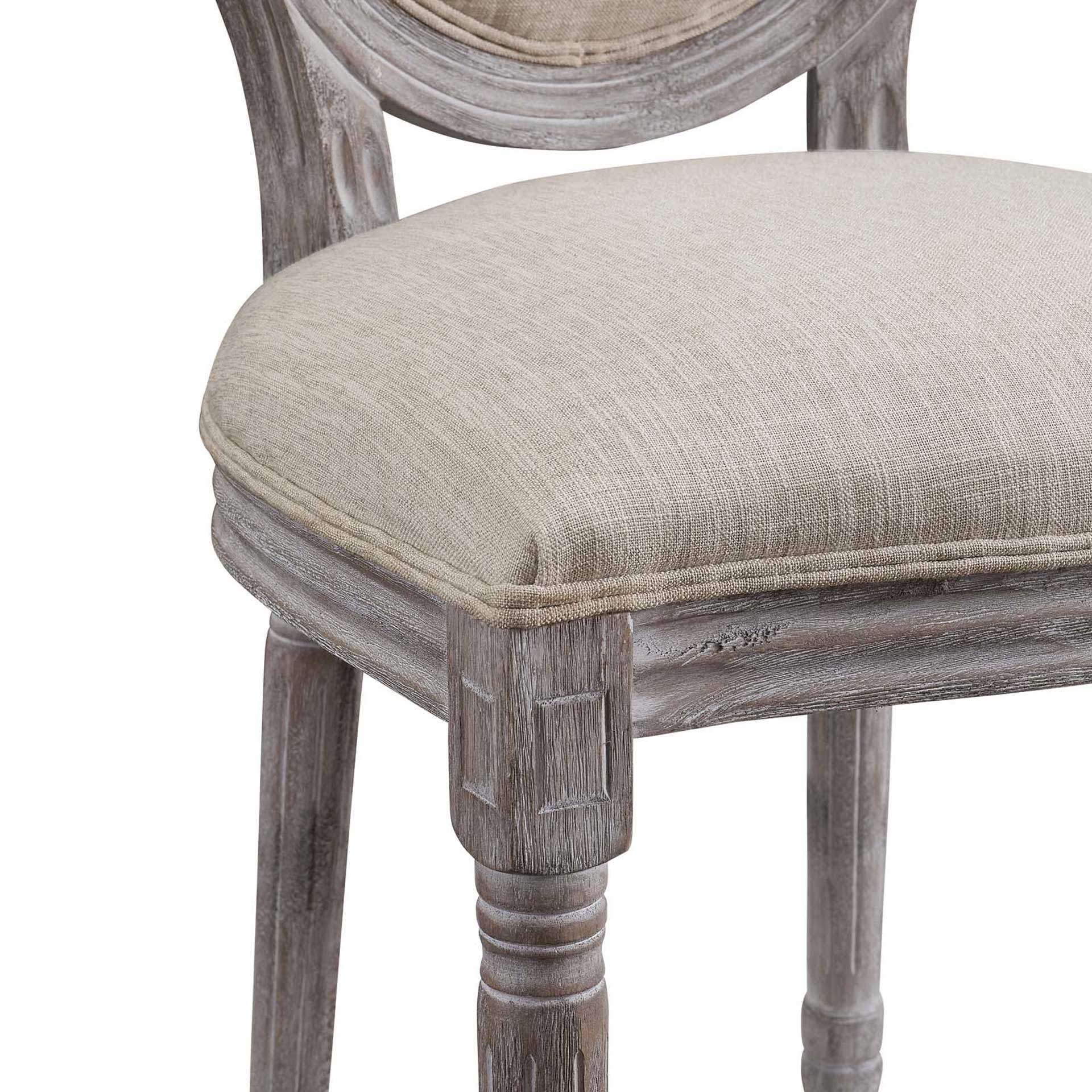 Eagle Upholstered Fabric Dining Side Chair Beige - Image 4