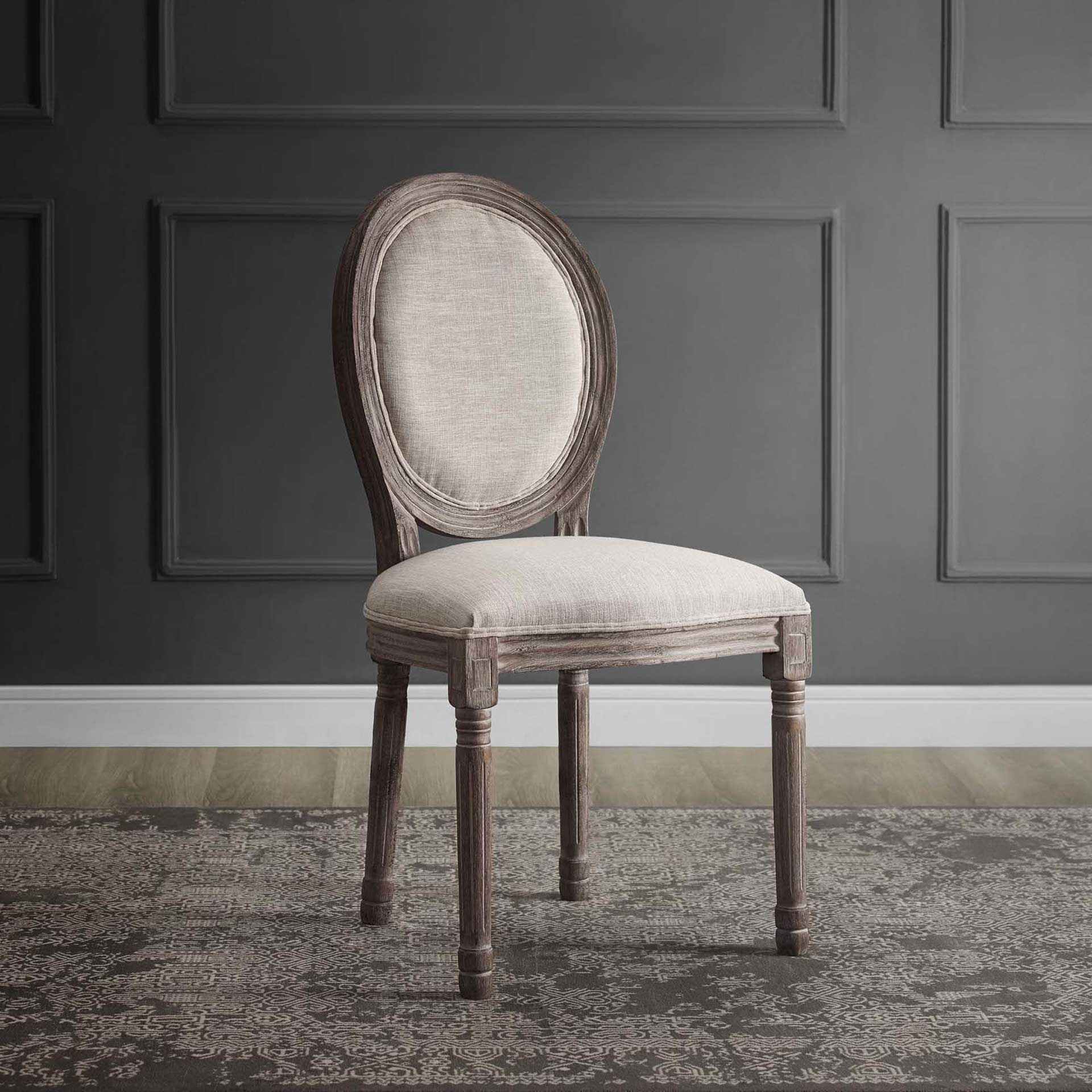 Eagle Upholstered Fabric Dining Side Chair Beige - Image 5