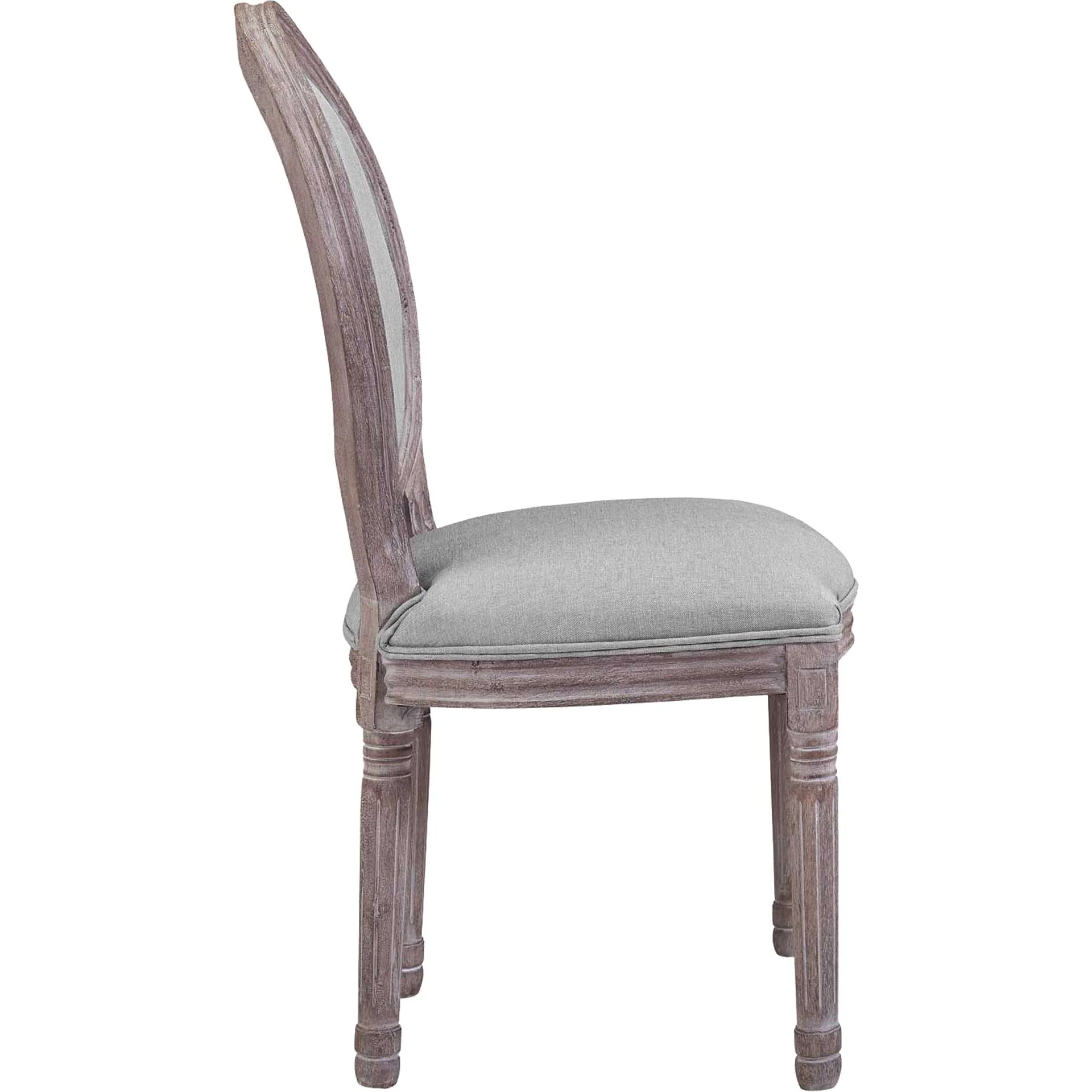 Eagle Upholstered Fabric Dining Side Chair Light Gray - Image 2
