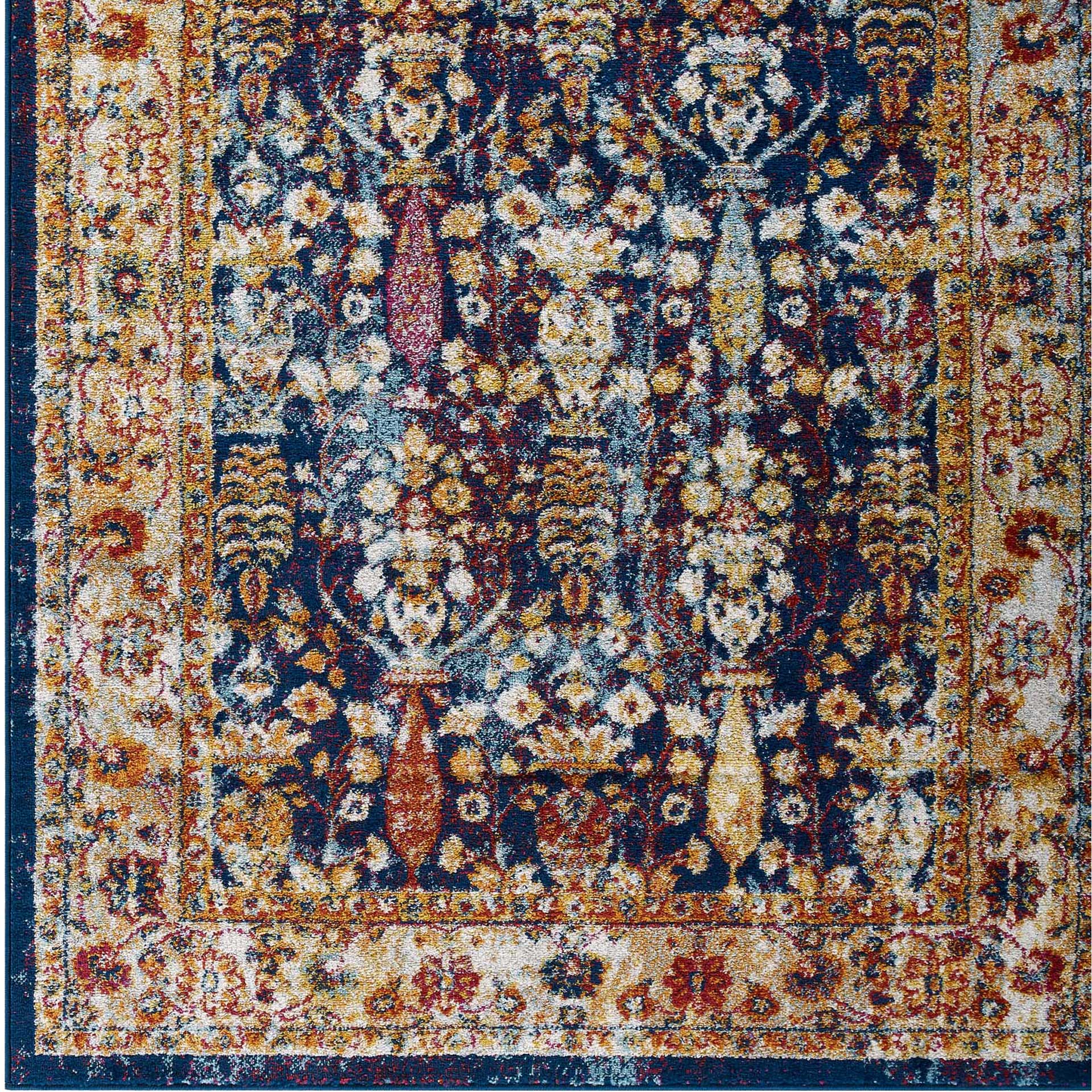 Eastham Area Rug Blue/Orange/Yellow/Red - Image 2