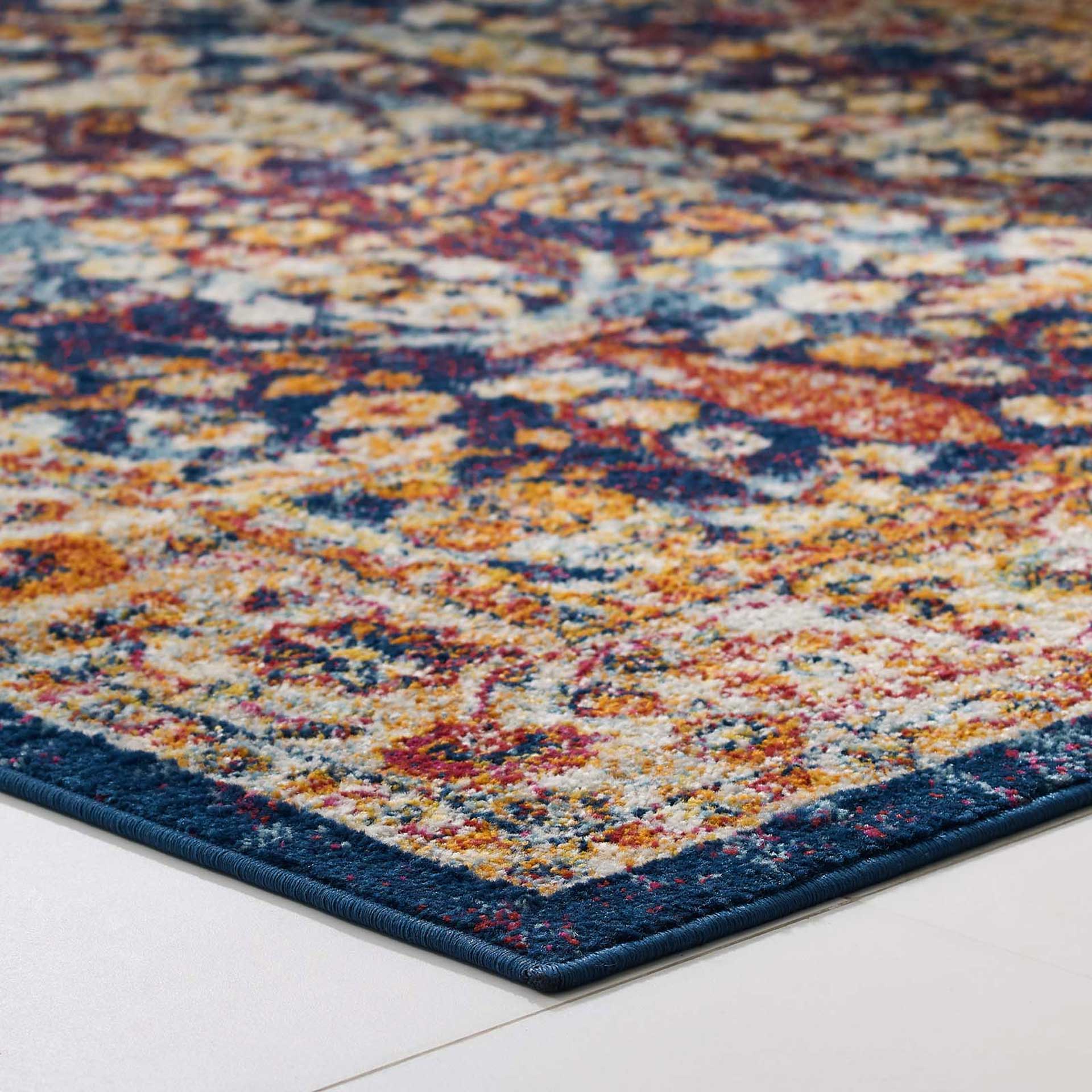 Eastham Area Rug Blue/Orange/Yellow/Red - Image 5