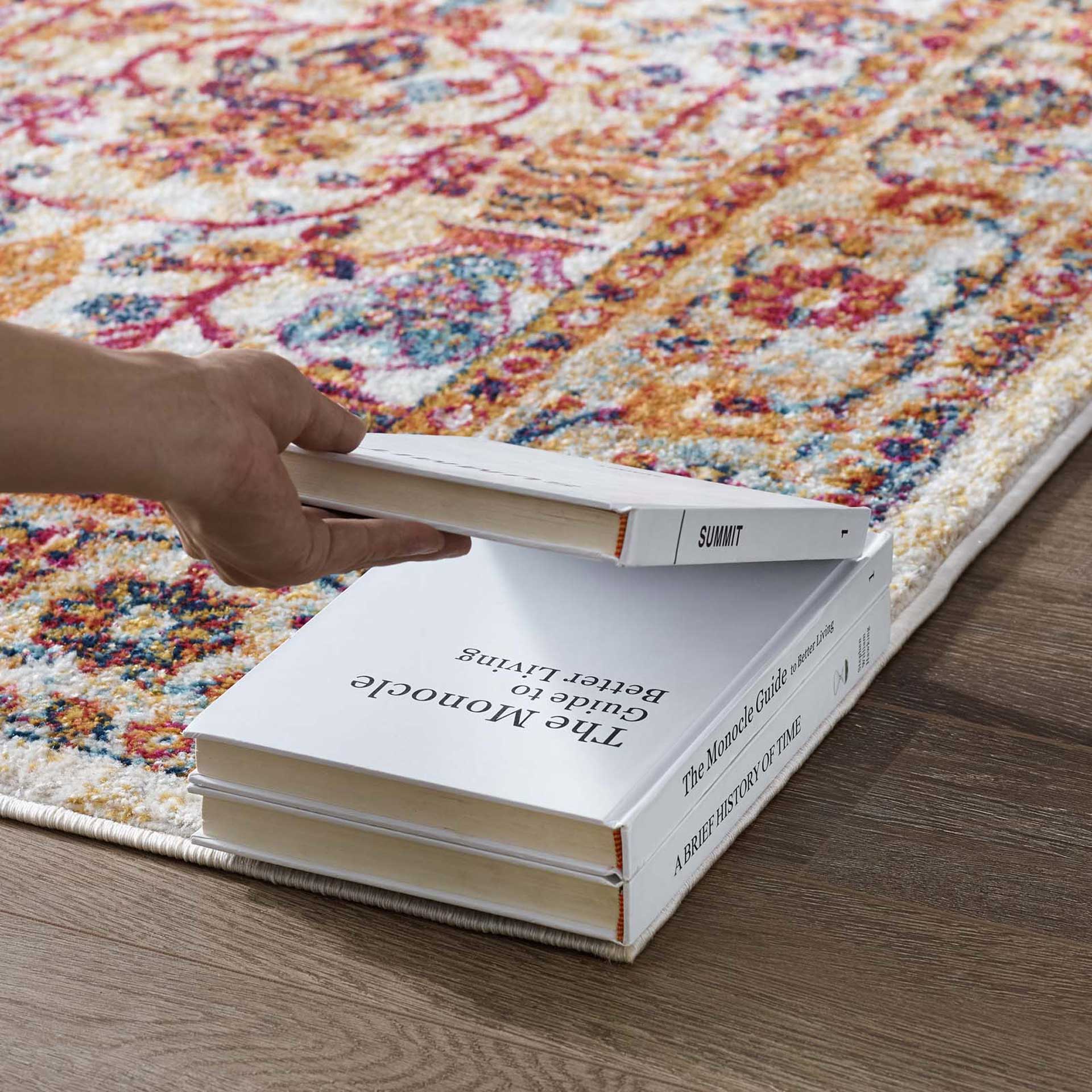 Eastham Area Rug Ivory/Blue/Orange/Yellow/Red - Image 6