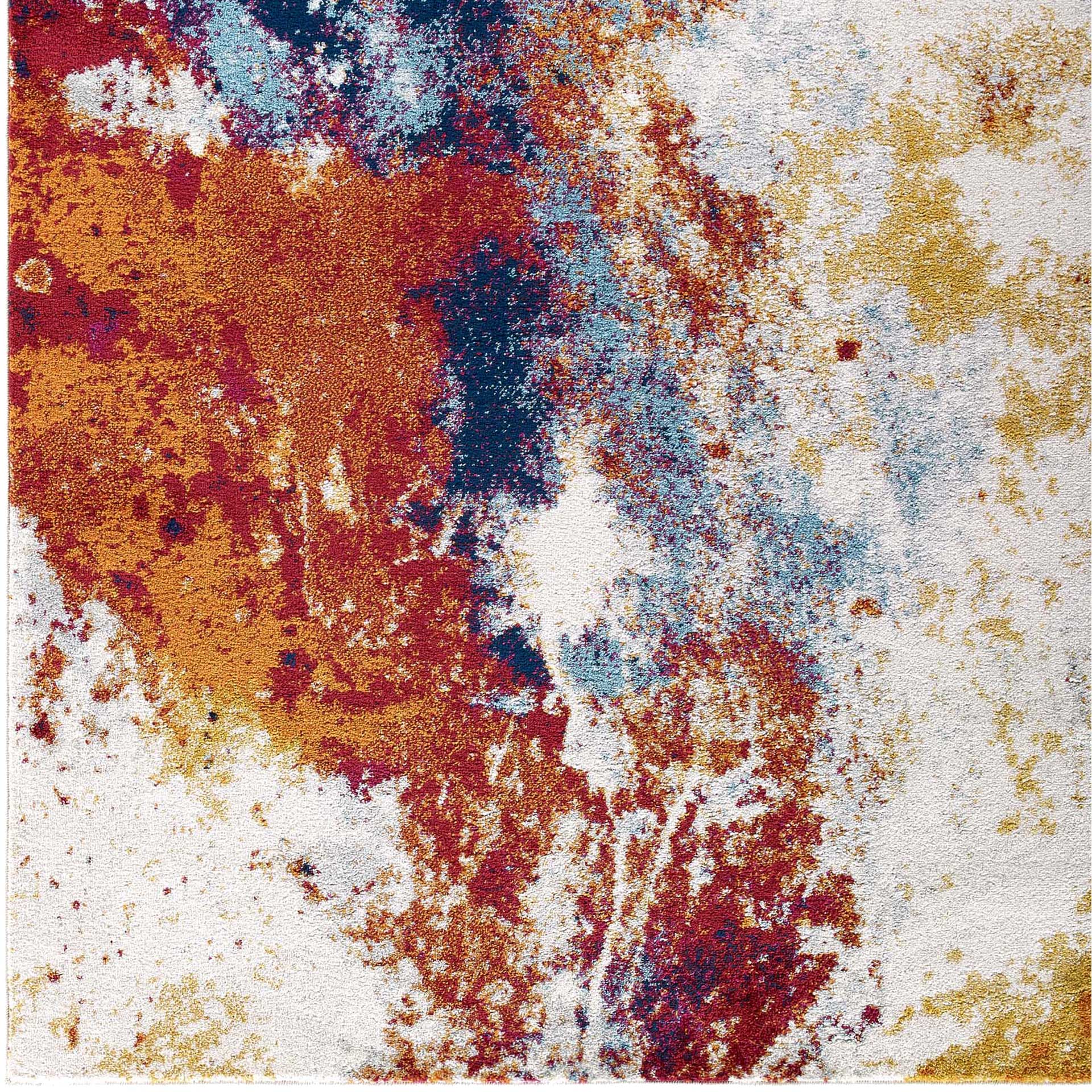 Eastham Area Rug Red/Orange/Yellow/Blue/Ivory - Image 2