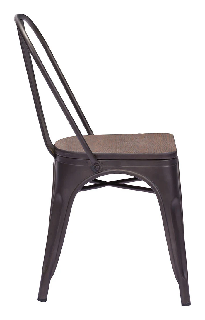 Eastham Chair Rustic Wood (Set of 2) - Image 2