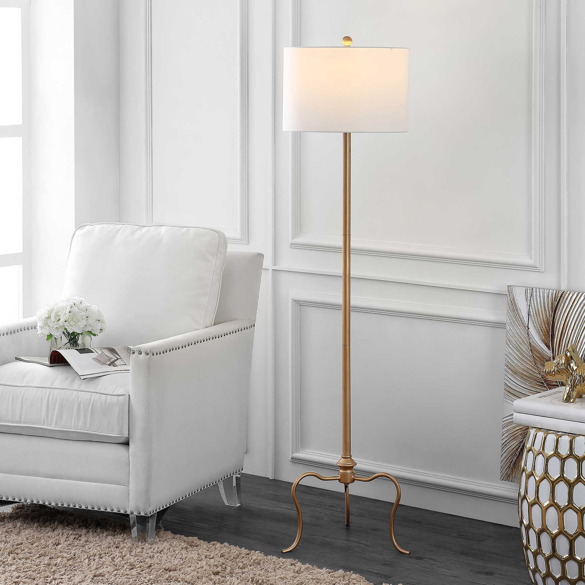 Eastwood Floor Lamp Antique Gold - Image 4